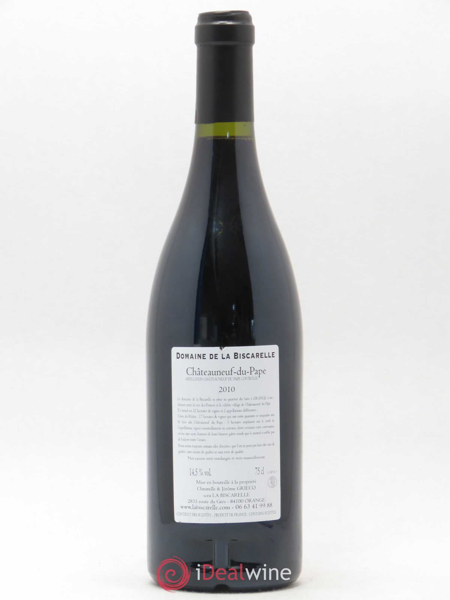 Châteauneuf-du-Pape Domaine Biscarelle 2010 - Posten von 1 Flasche - 1