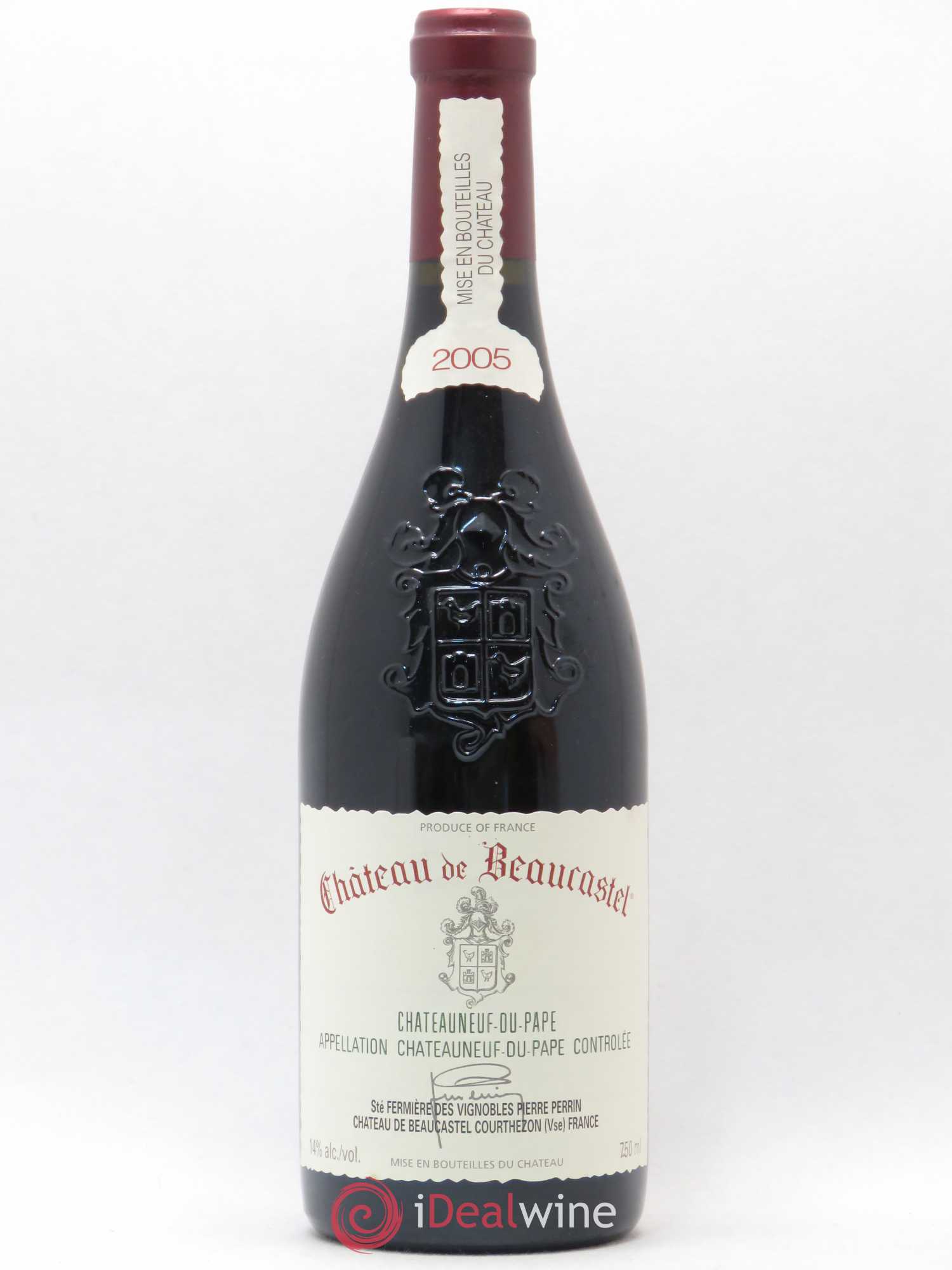 Châteauneuf-du-Pape Château de Beaucastel Famille Perrin 2005 - Lot de 1 bouteille - 0