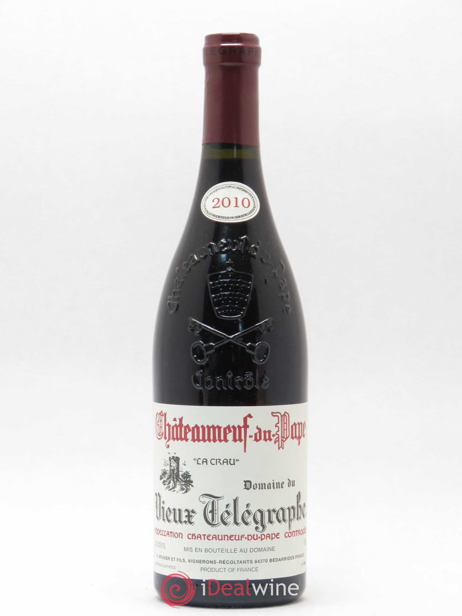 Châteauneuf-du-Pape Vieux Télégraphe (Domaine du) Vignobles Brunier 2010 - Lot de 1 bouteille - 0