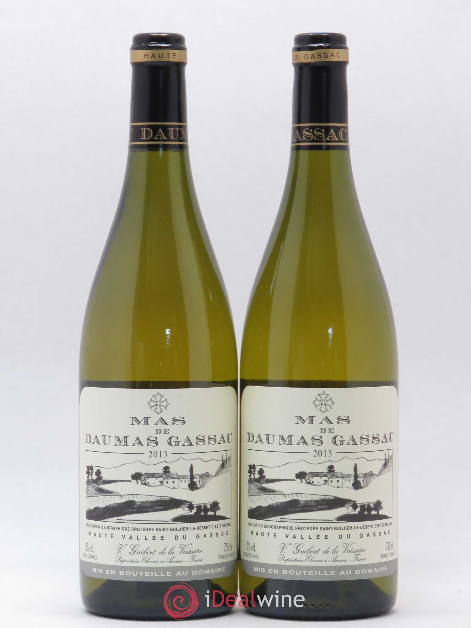 Saint-Guilhem-le-Désert - Cité d'Aniane Mas Daumas Gassac Famille Guibert de La Vaissière 2013 - Lot de 2 bouteilles - 0