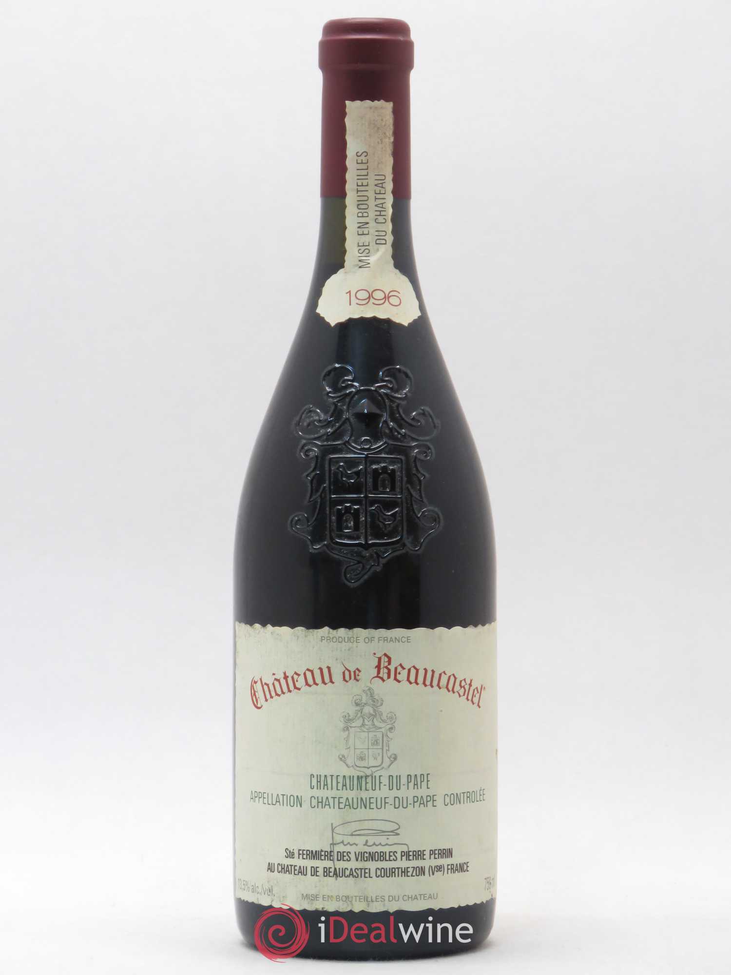 Châteauneuf-du-Pape Château de Beaucastel Famille Perrin 1996 - Lot de 1 bouteille - 0