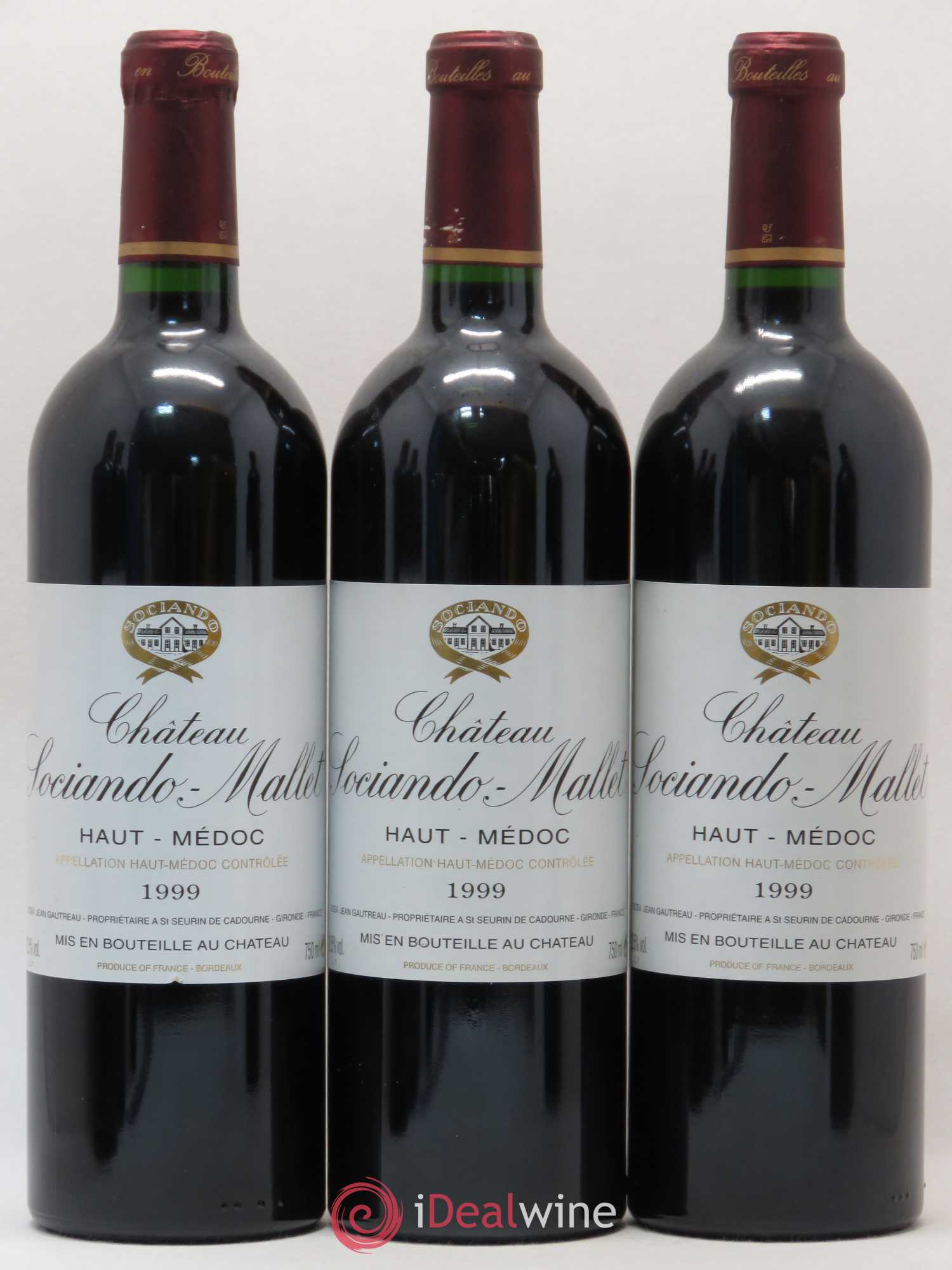Château Sociando Mallet 1999 - Lot de 6 bouteilles - 2