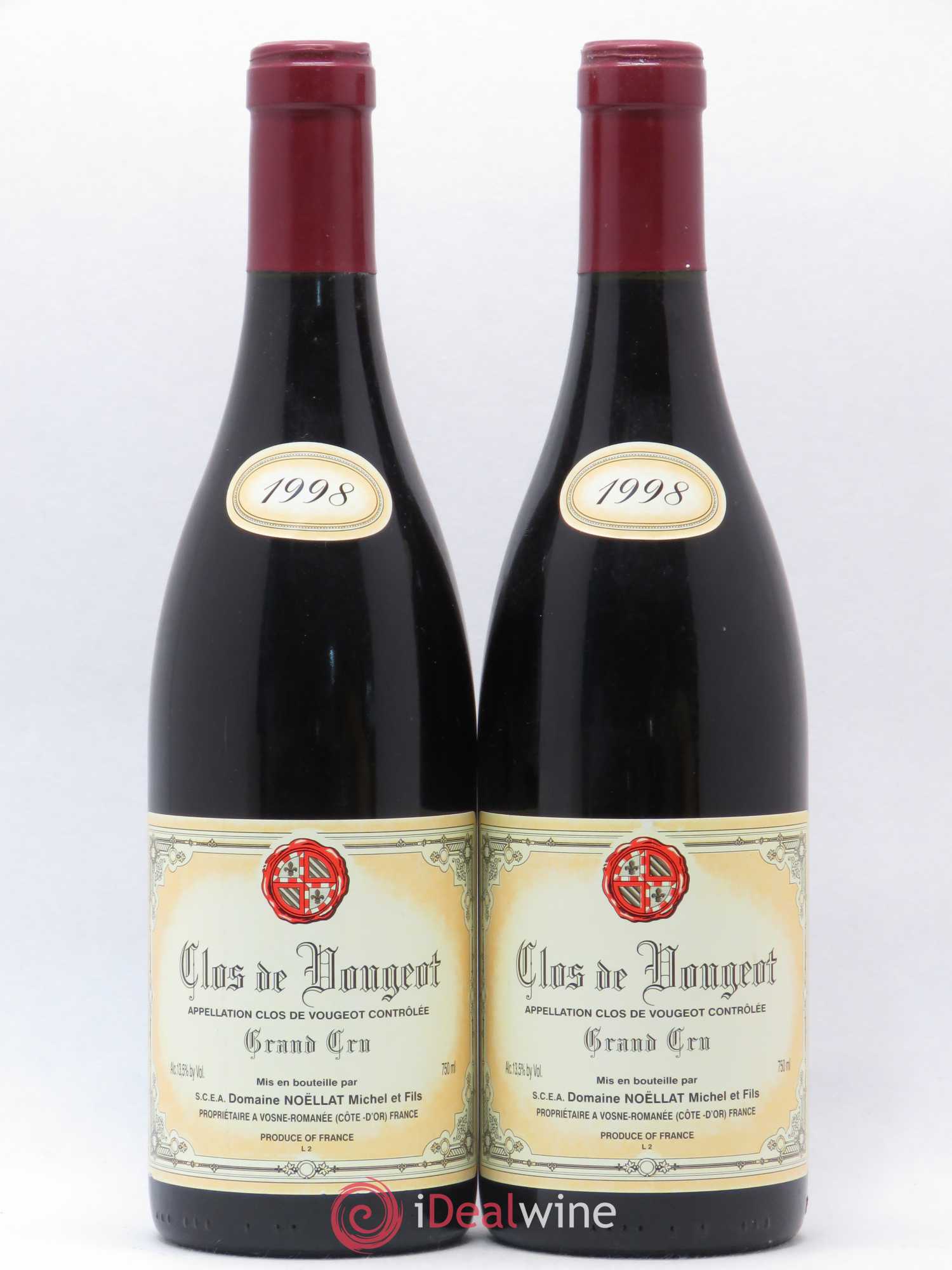 Clos de Vougeot Grand Cru Michel Noellat 1998 - Posten von 2 Flaschen - 0