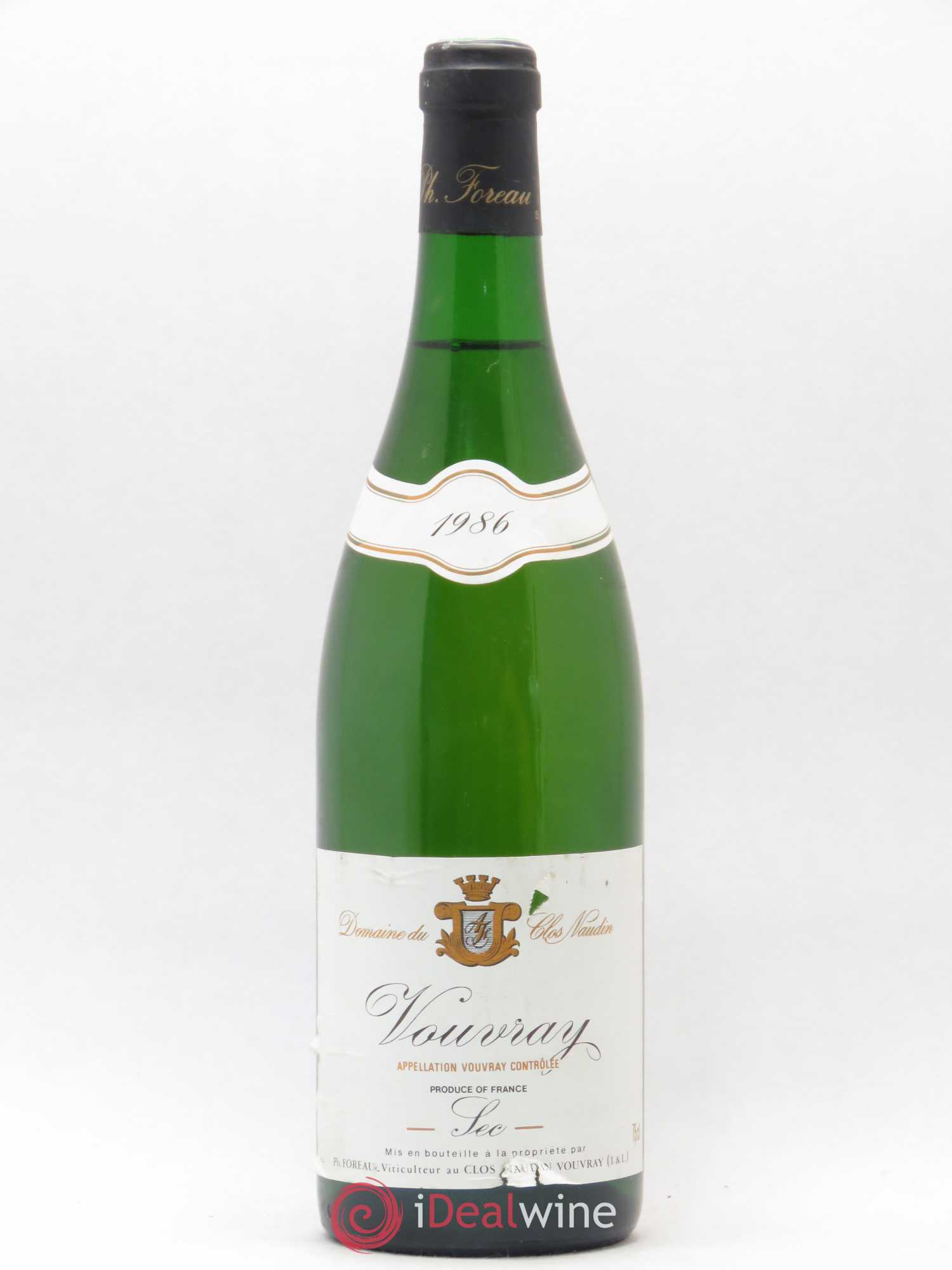 Vouvray Sec Clos Naudin - Philippe Foreau 1986 - Lot de 1 bouteille - 0