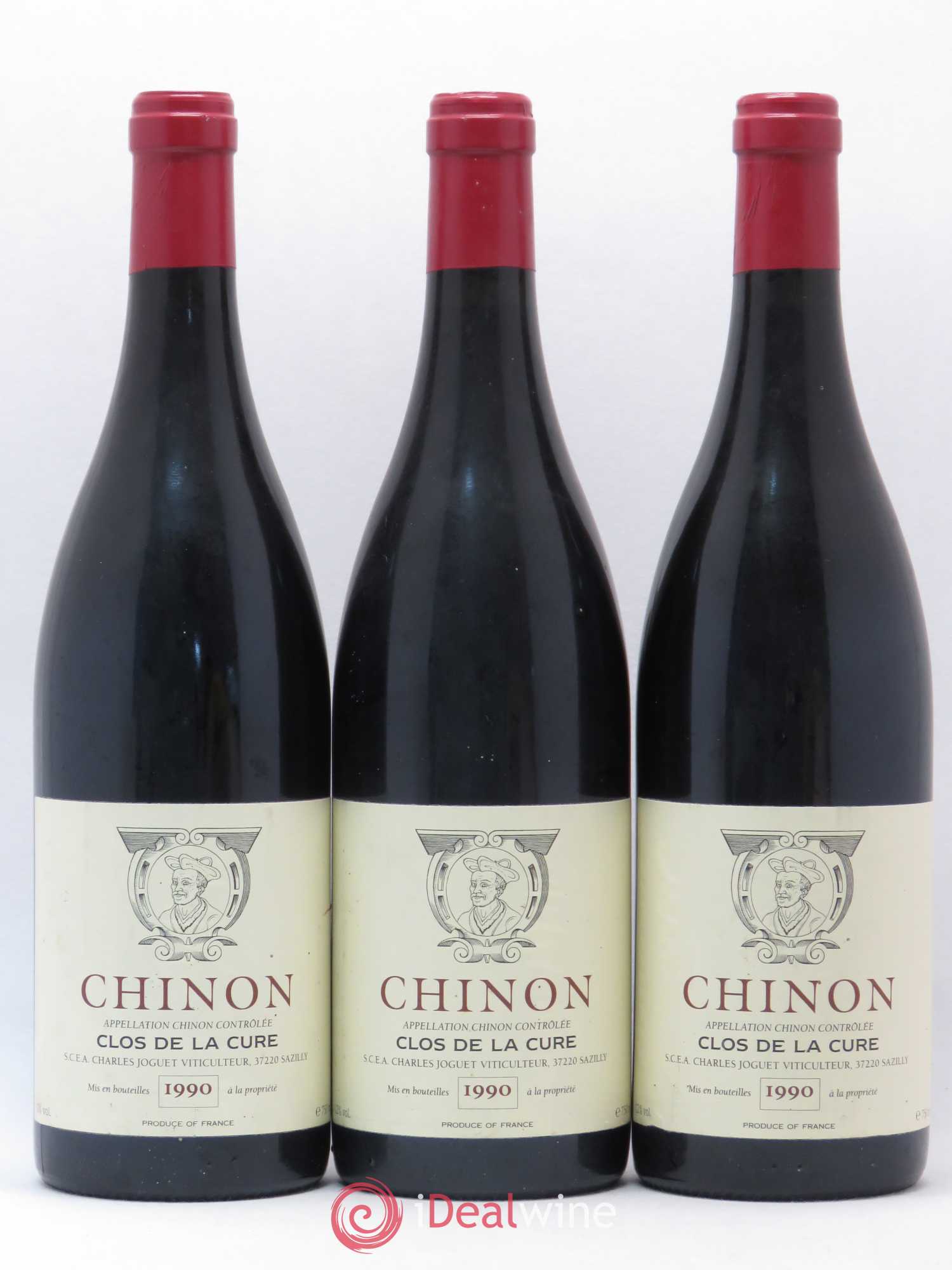 Chinon Clos de La Cure Domaine Joguet 1990 - Posten von 3 Flaschen - 0