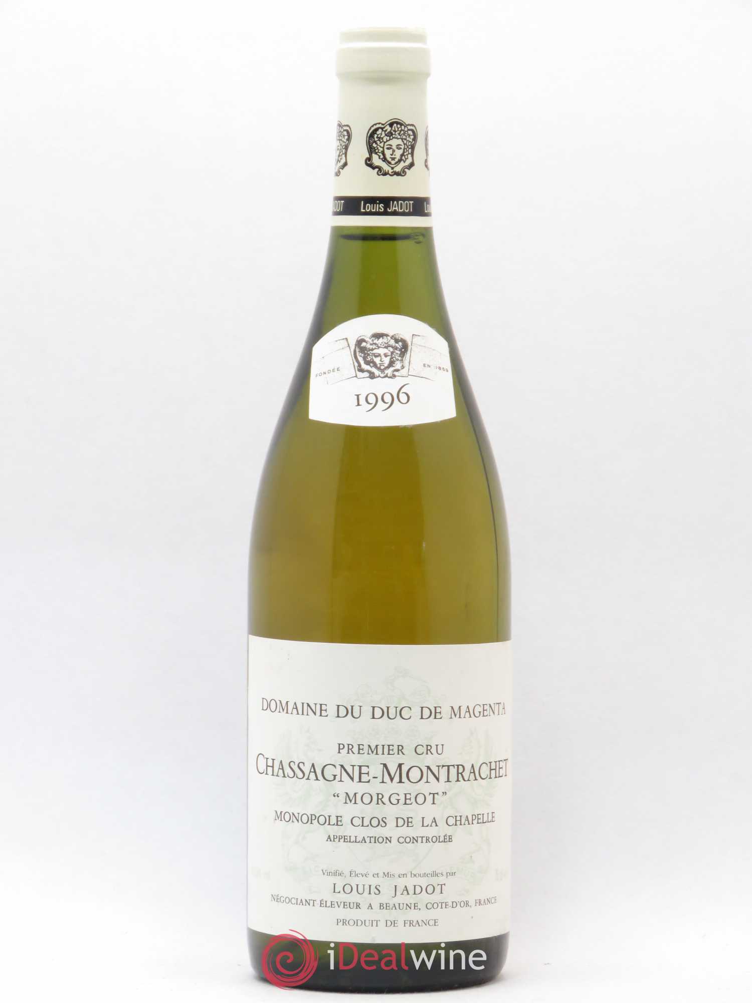 Chassagne-Montrachet 1er Cru Morgeot Clos de la Chapelle Domaine du Duc de Magenta - Louis Jadot Duc de Magenta Louis Jadot 1996 - Posten von 1 Flasche - 0