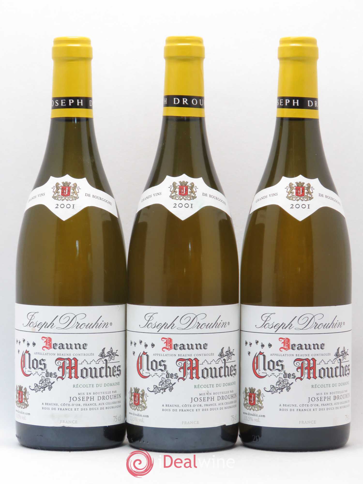 Beaune 1er Cru Clos des Mouches Joseph Drouhin 2001 - Lot de 3 bouteilles - 0