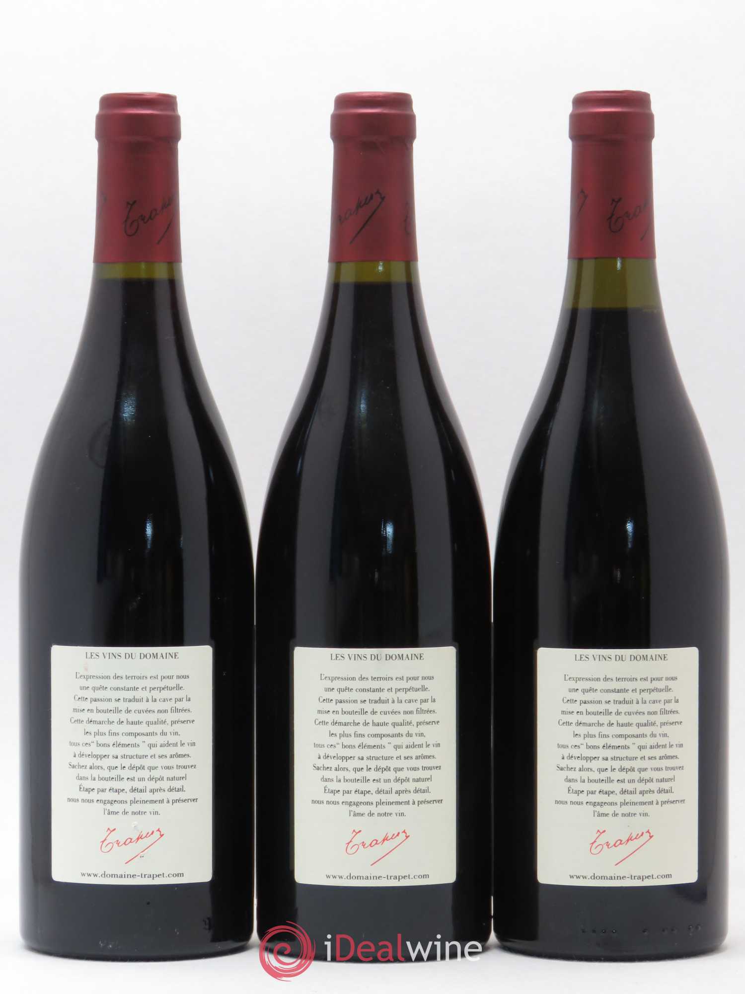 Chambertin Grand Cru Domaine Trapet 2001 - Lot de 3 bouteilles - 1