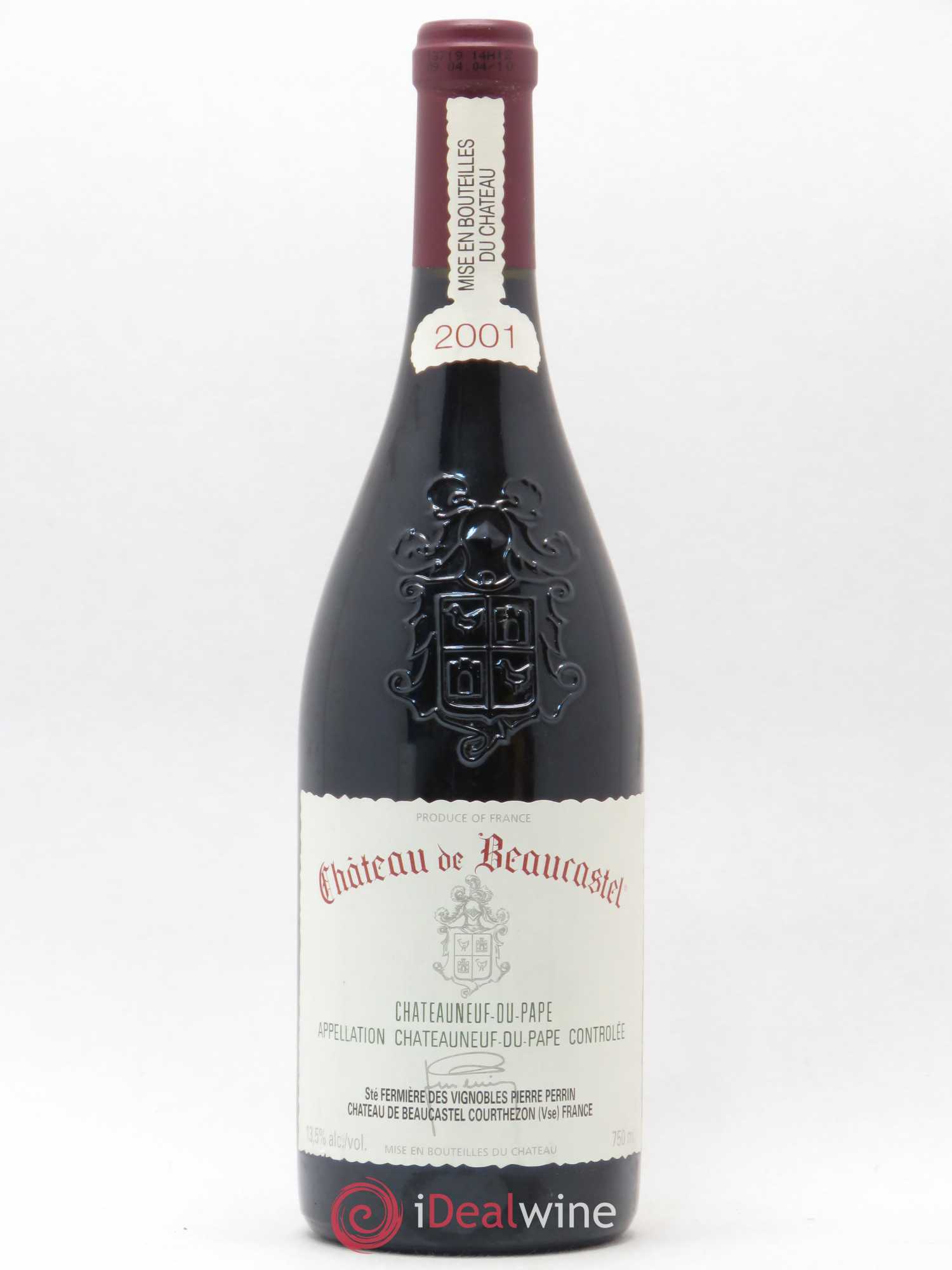 Châteauneuf-du-Pape Château de Beaucastel Famille Perrin 2001 - Lot de 1 bouteille - 0