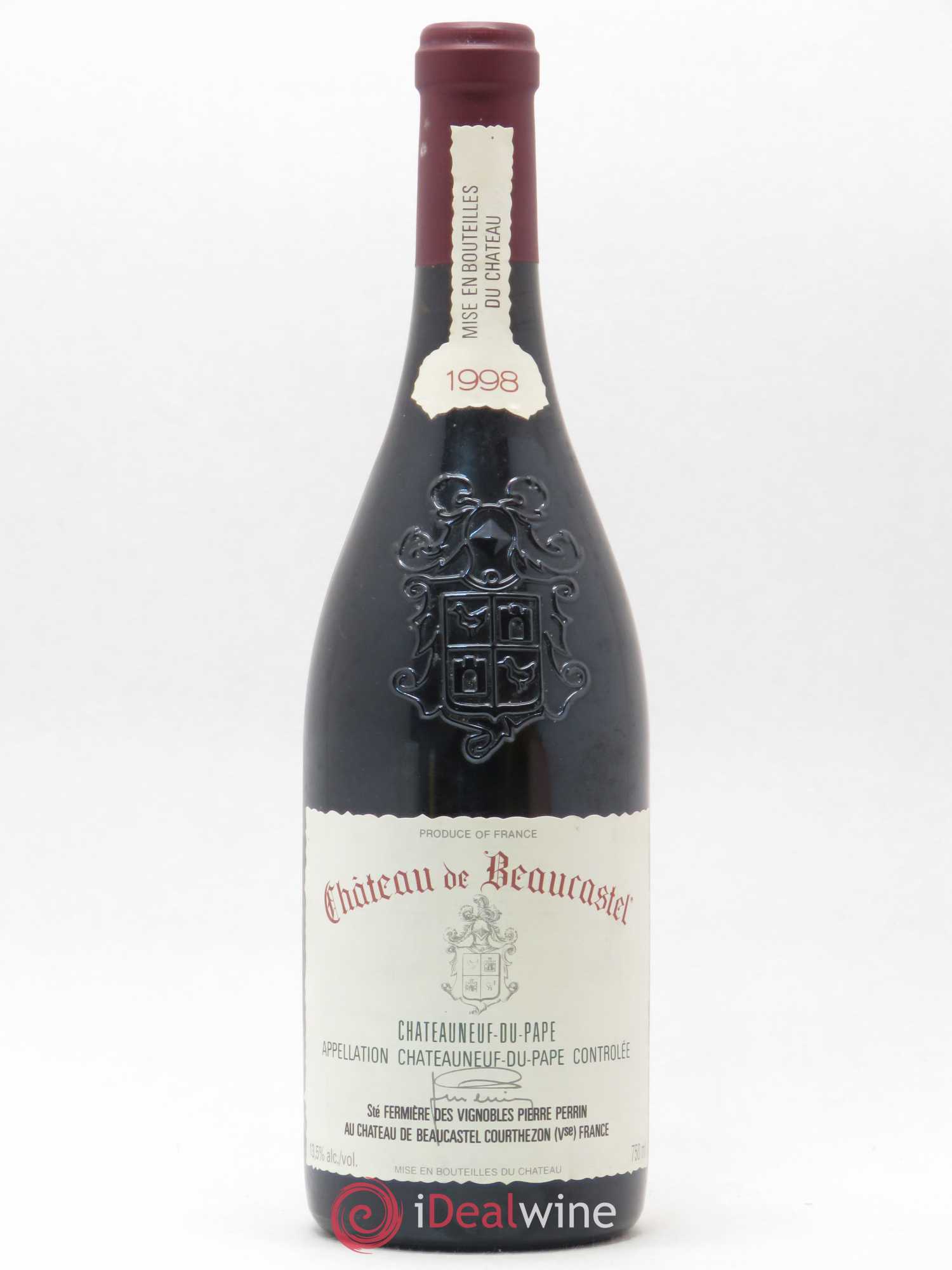 Châteauneuf-du-Pape Château de Beaucastel Famille Perrin 1998 - Lot de 1 bouteille - 0
