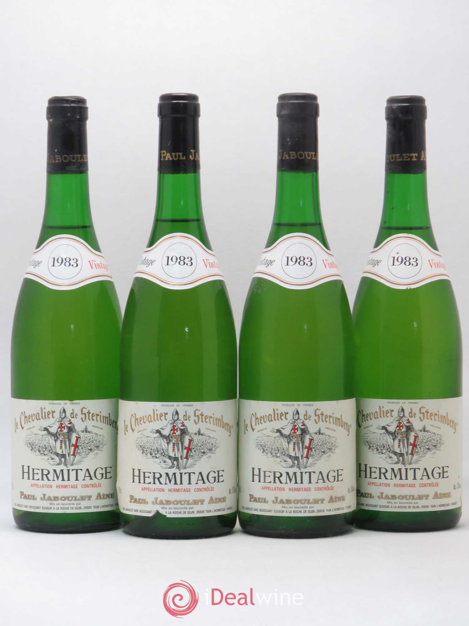 Hermitage Chevalier de Sterimberg Paul Jaboulet Ainé 1983 - Lot de 4 bouteilles - 0