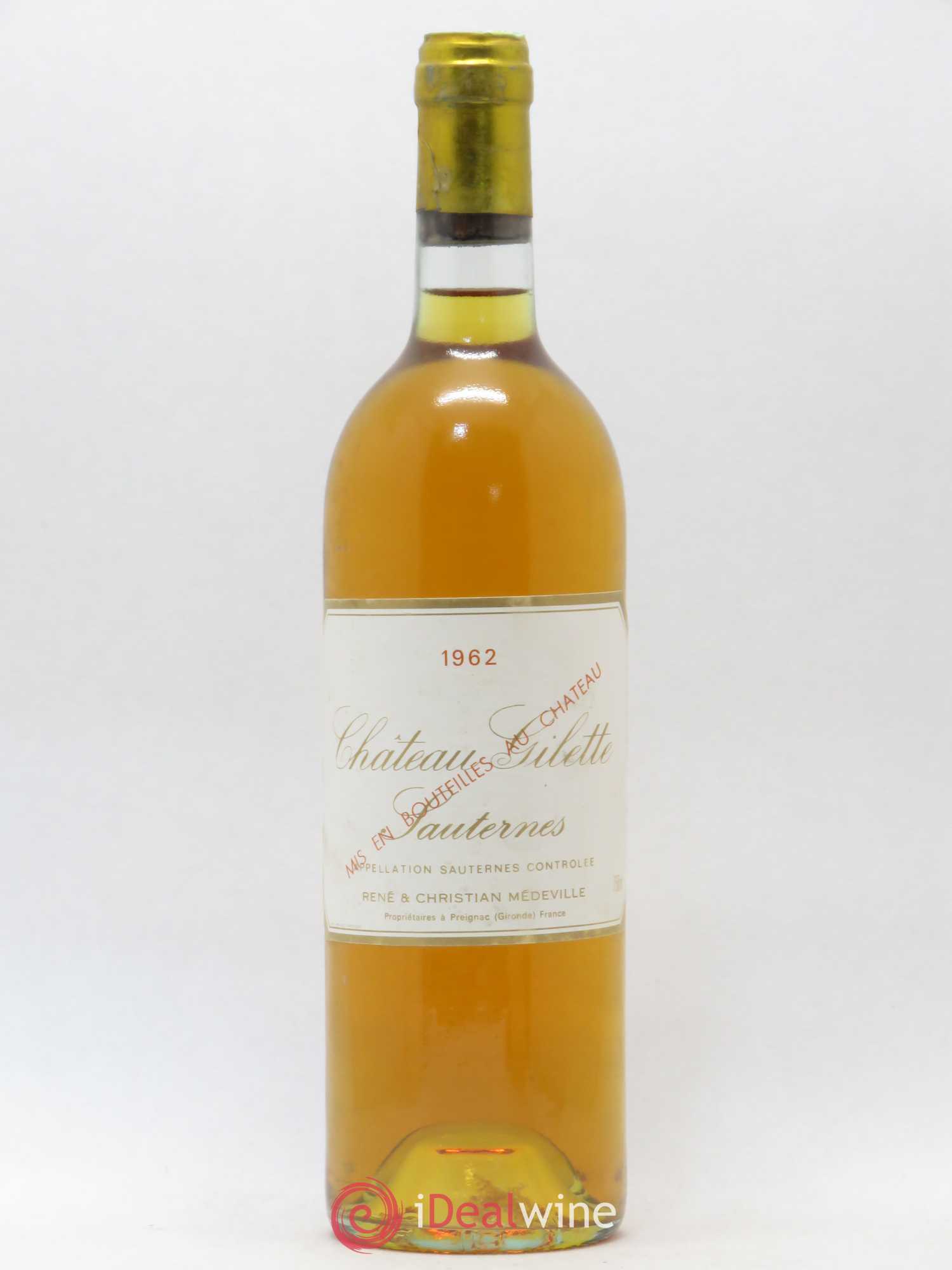 Château Gilette 1962 - Lotto di 1 bottiglia - 0
