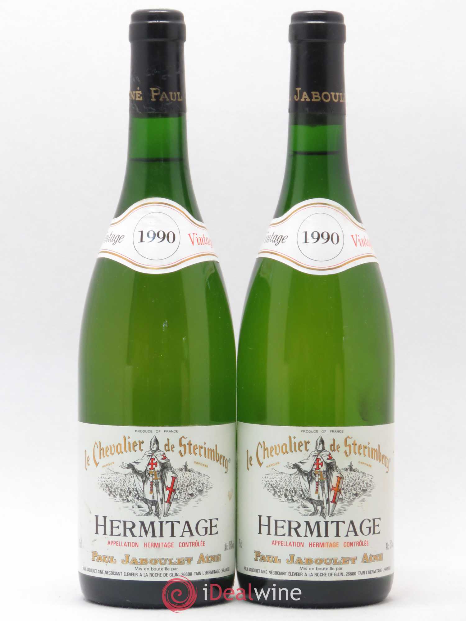 Hermitage Chevalier de Sterimberg Paul Jaboulet Ainé 1990 - Lot de 2 bouteilles - 0