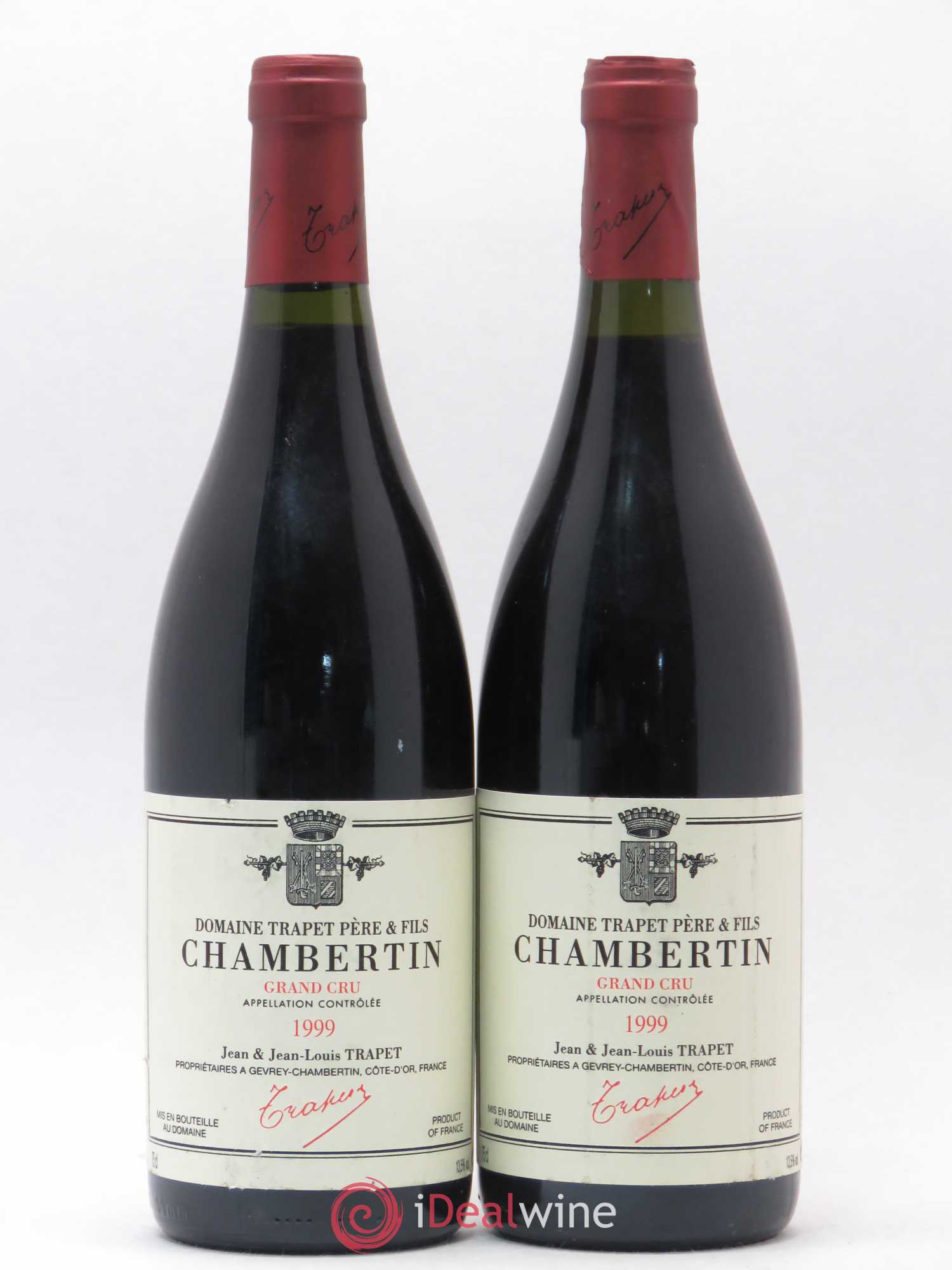 Chambertin Grand Cru Domaine Trapet 1999 - Lot de 2 bouteilles - 0
