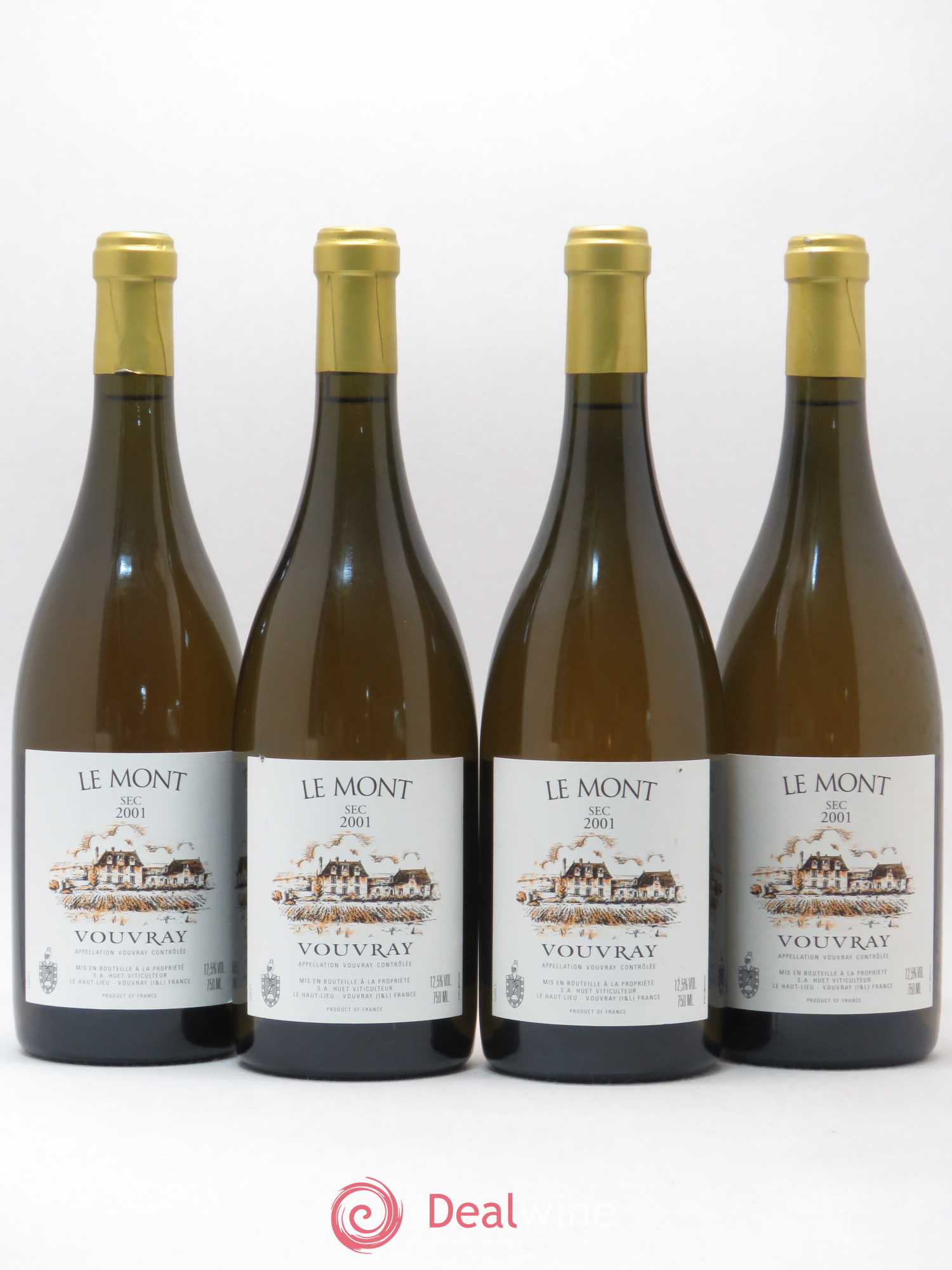 Vouvray Le Mont Sec Domaine Huet 2001 - Lot de 4 bouteilles - 0