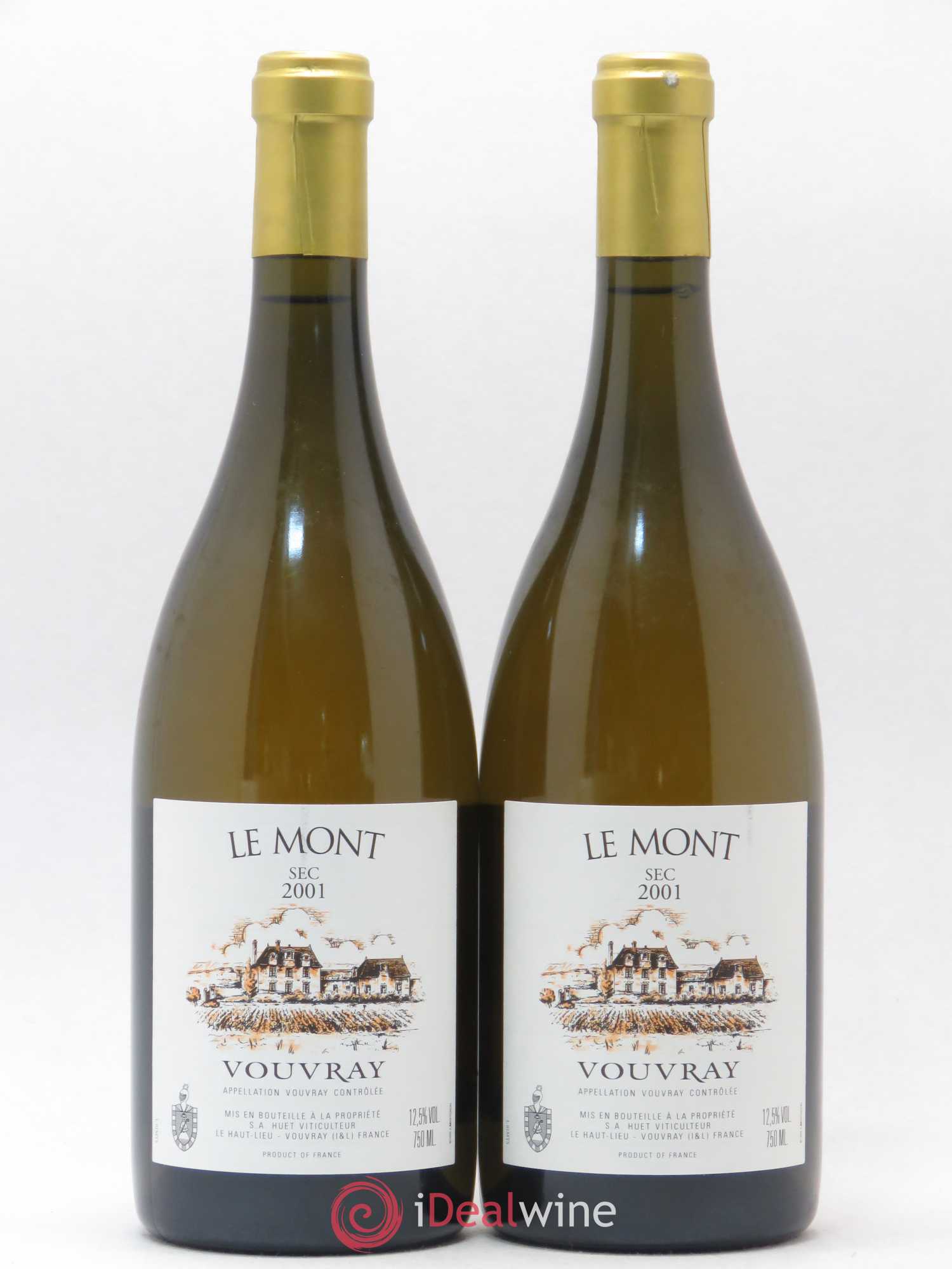 Vouvray Le Mont Sec Domaine Huet 2001 - Posten von 2 Flaschen - 0