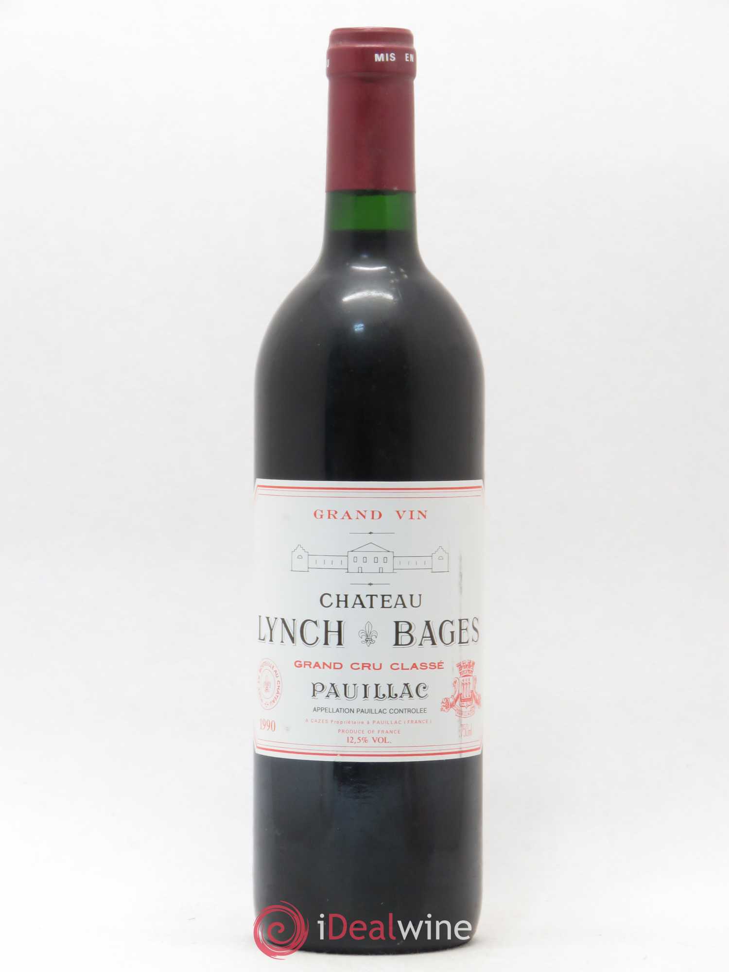 Château Lynch Bages 5ème Grand Cru Classé 1990 - Lot de 1 bouteille - 0