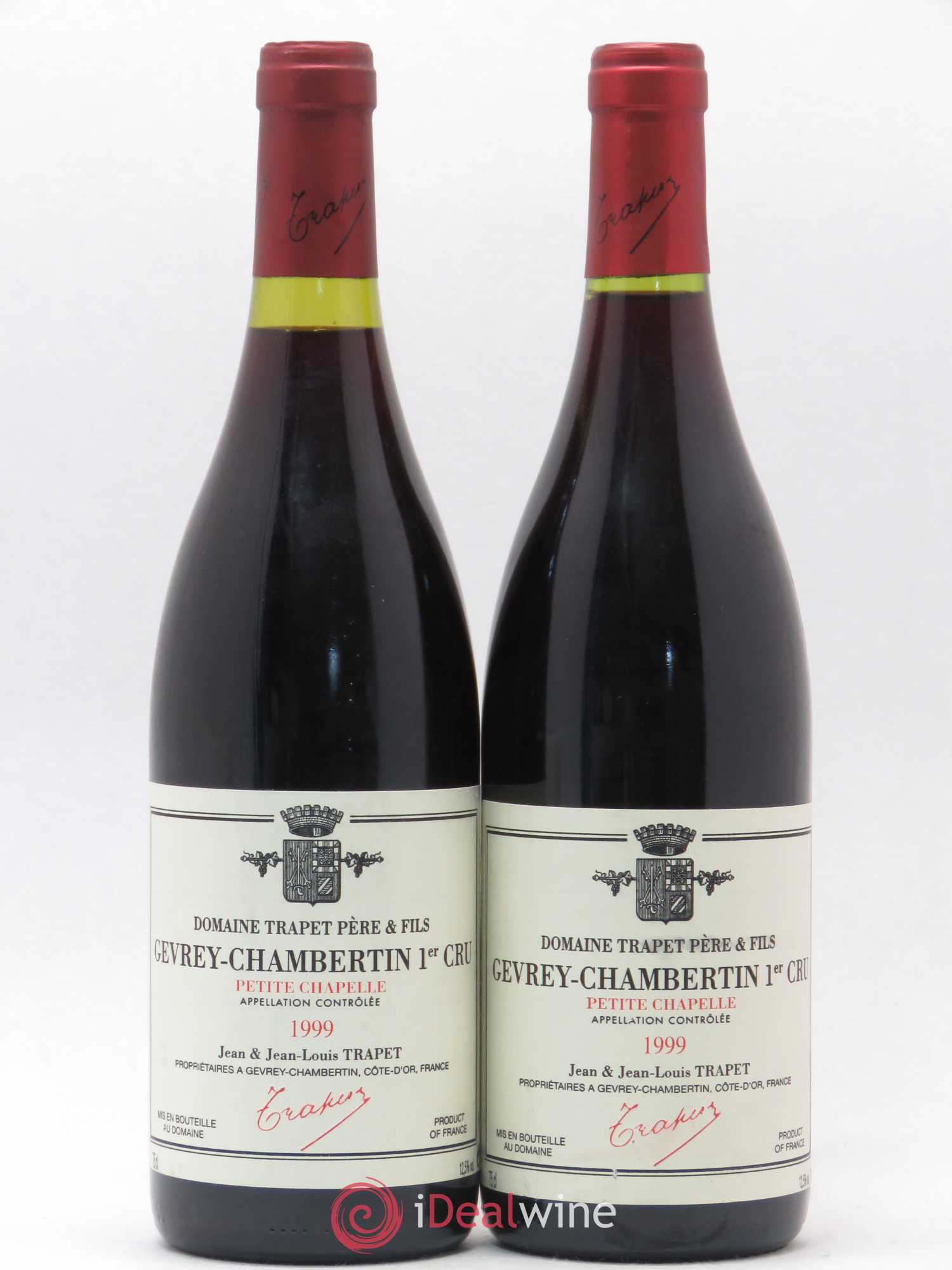 Gevrey-Chambertin 1er Cru Petite Chapelle Domaine Trapet 1999 - Lot de 2 bouteilles - 0