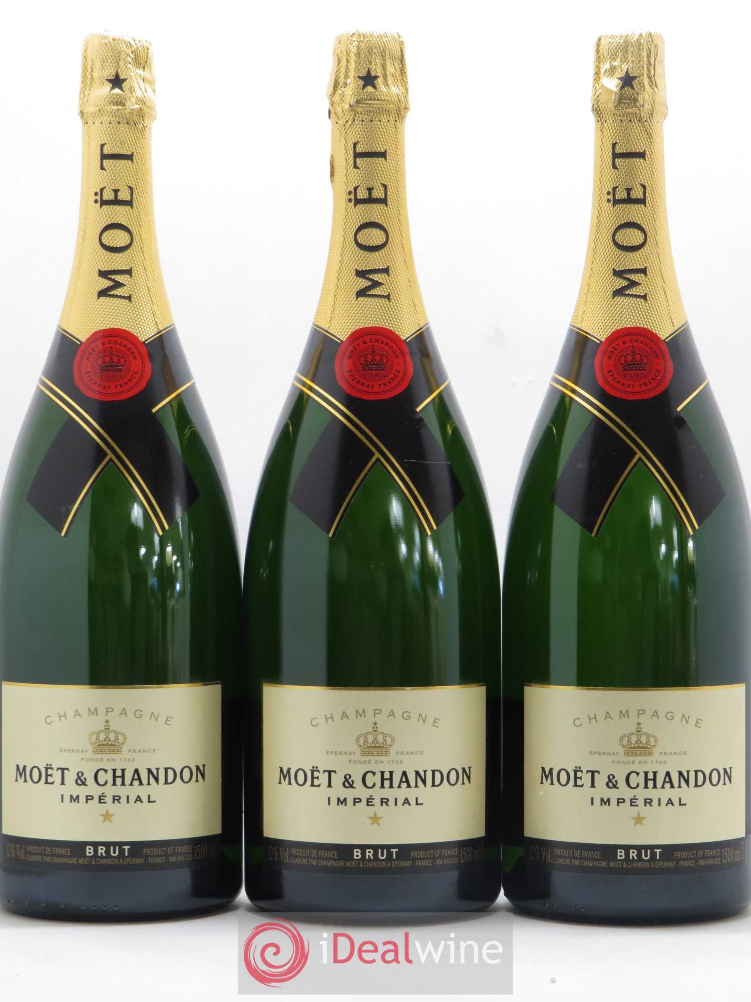 Impérial Brut Moët et Chandon - Lot de 3 magnums - 0