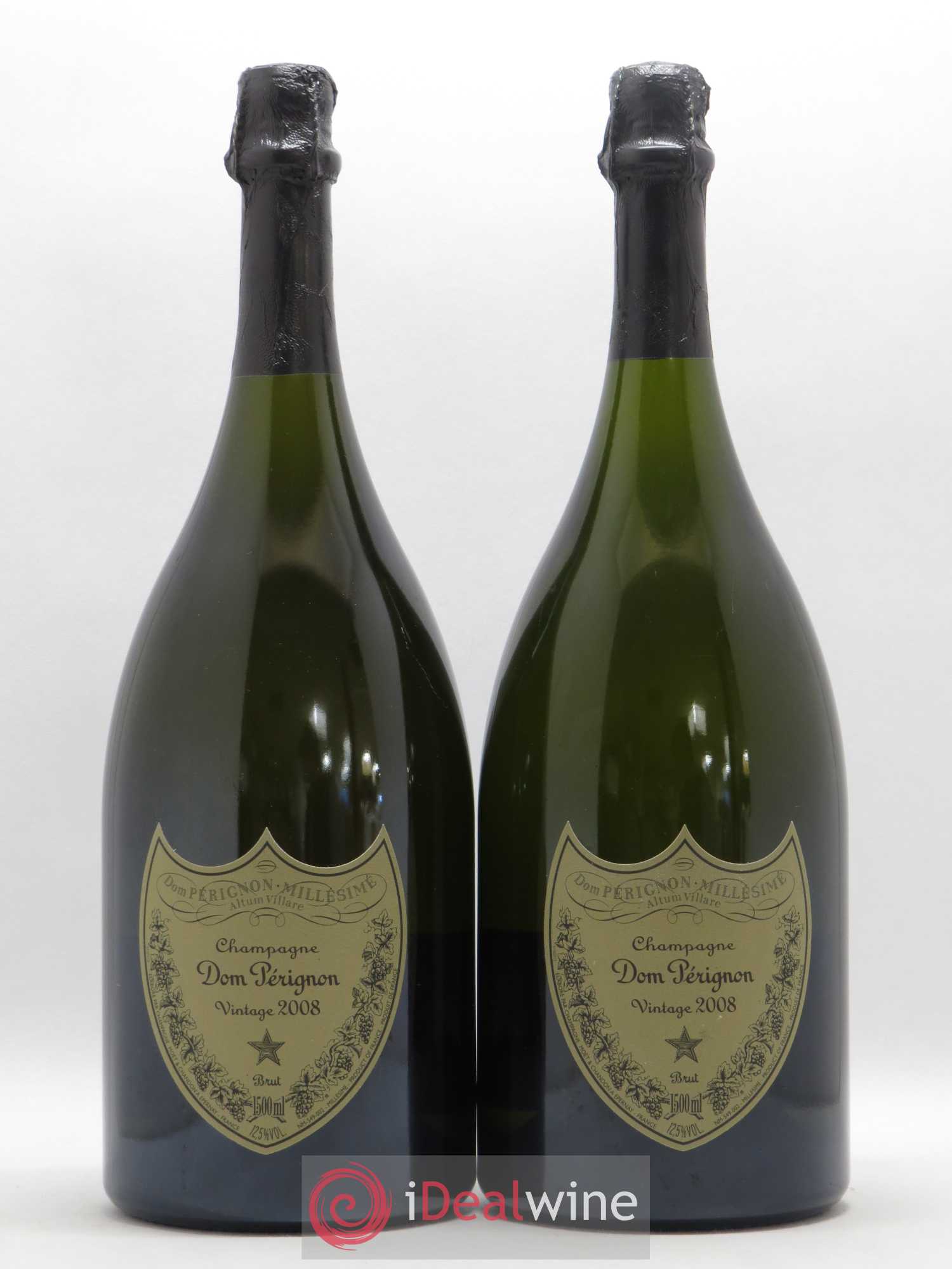 Dom Pérignon Vintage Moët et Chandon 2008 - Lot de 2 magnums - 0