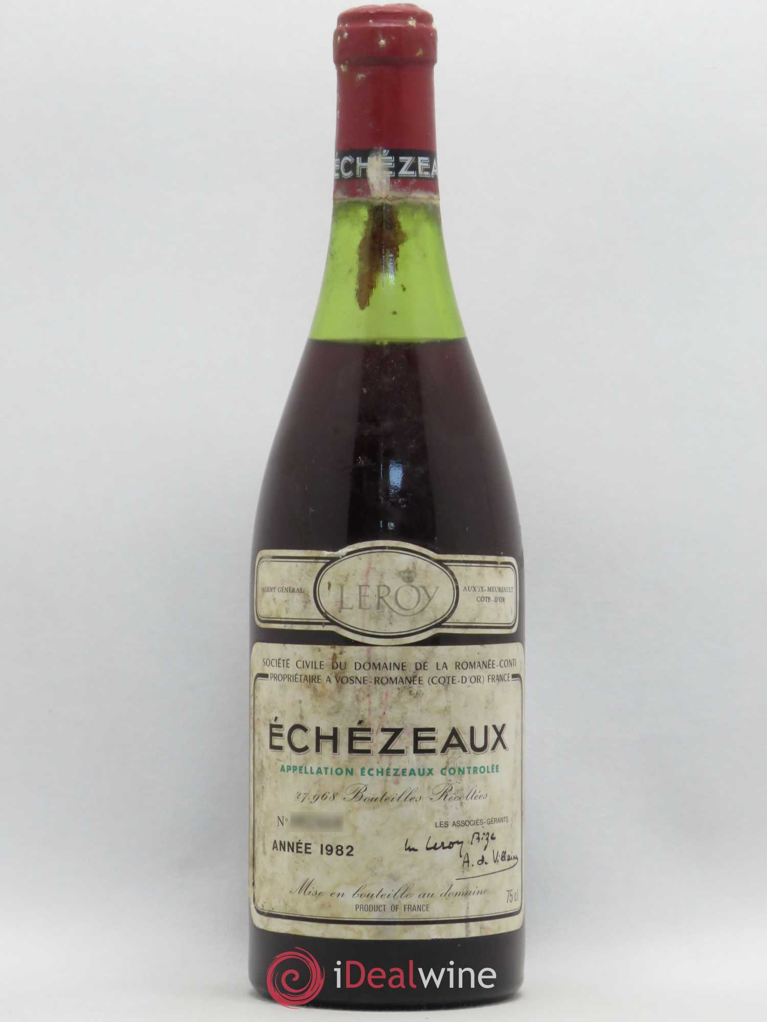 Echezeaux Grand Cru Domaine de la Romanée-Conti 1982 - Lot de 1 bouteille - 0