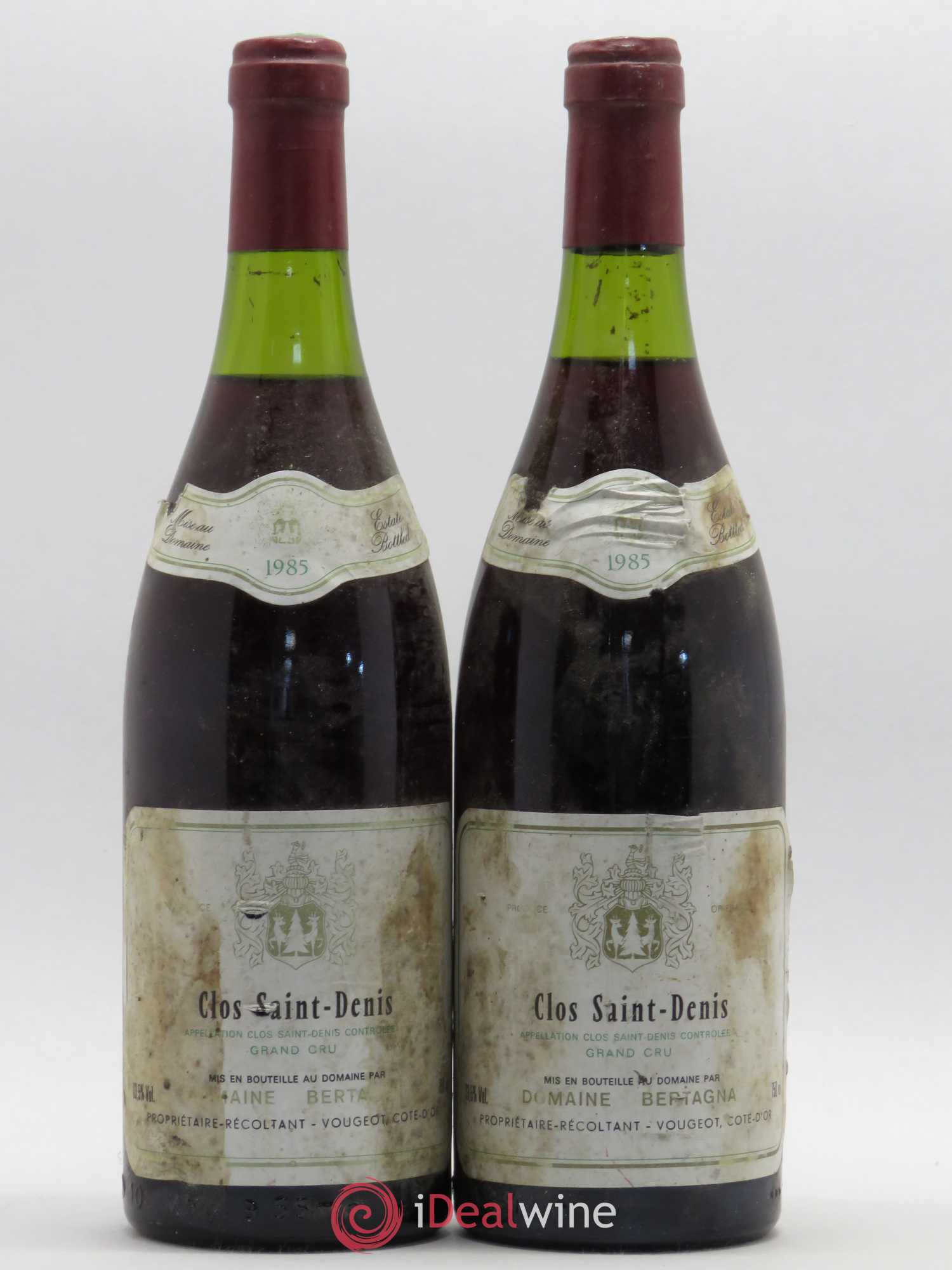 Clos Saint-Denis Grand Cru Bertagna 1985 - Lot de 2 bouteilles - 0