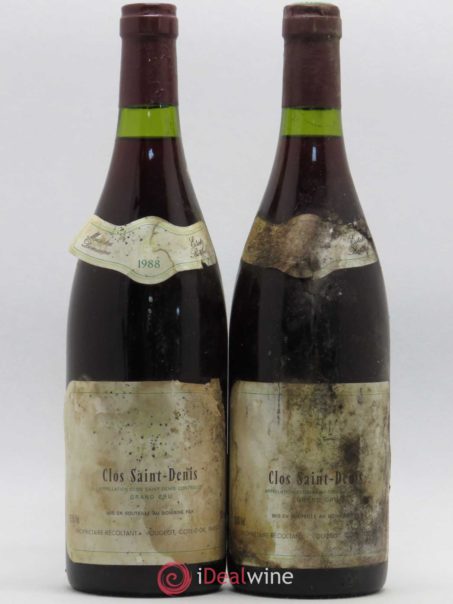 Clos Saint-Denis Grand Cru Bertagna 1985 - Lot de 2 bouteilles - 0