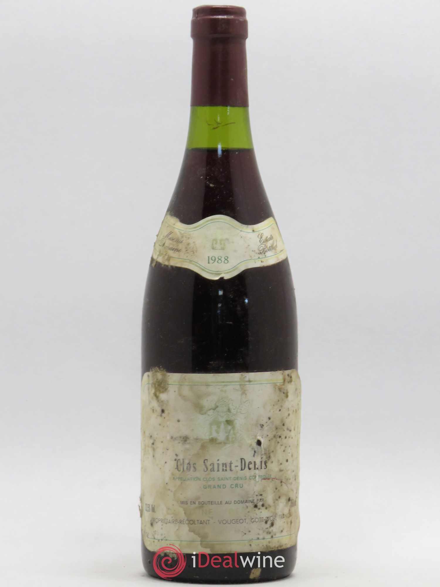 Clos Saint-Denis Grand Cru Bertagna 1988 - Lot de 1 bouteille - 0