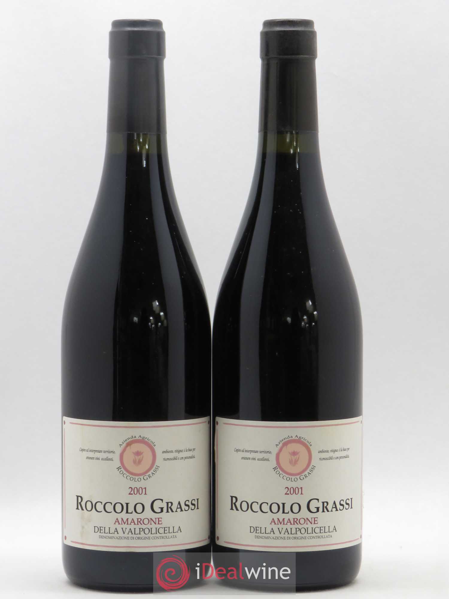 Amarone della Valpolicella DOC Rocolo Grassi 2001 - Lot de 2 bouteilles - 0