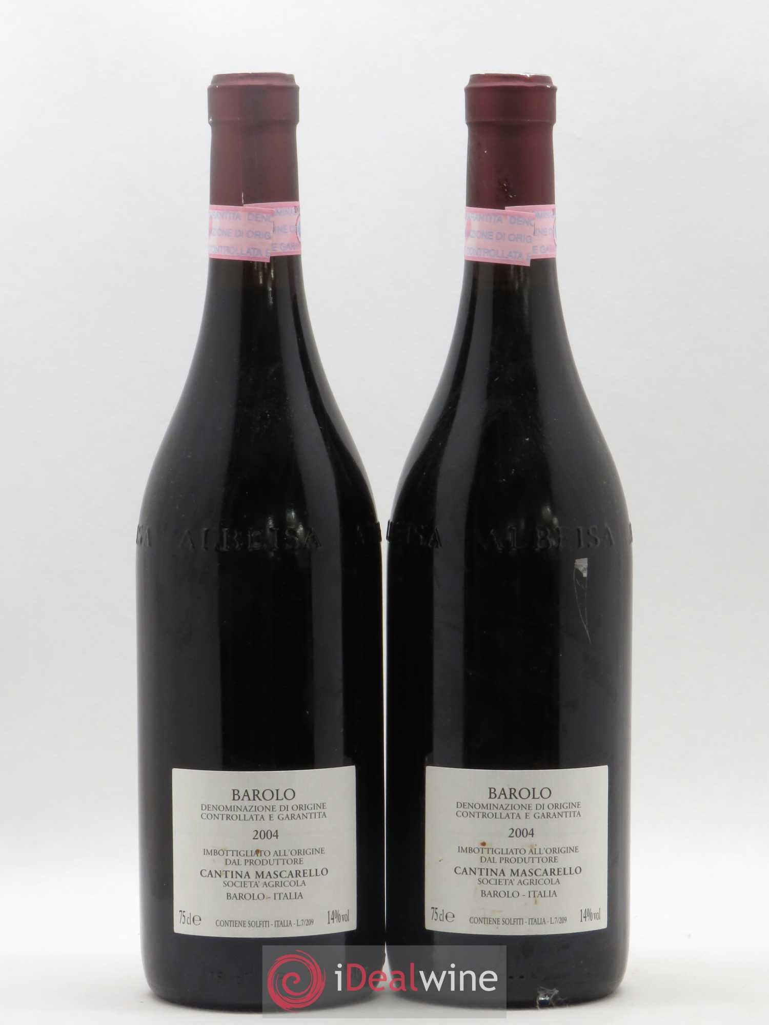 Barolo DOCG Bartolo Mascarello 2004 - Lot de 2 bouteilles - 1