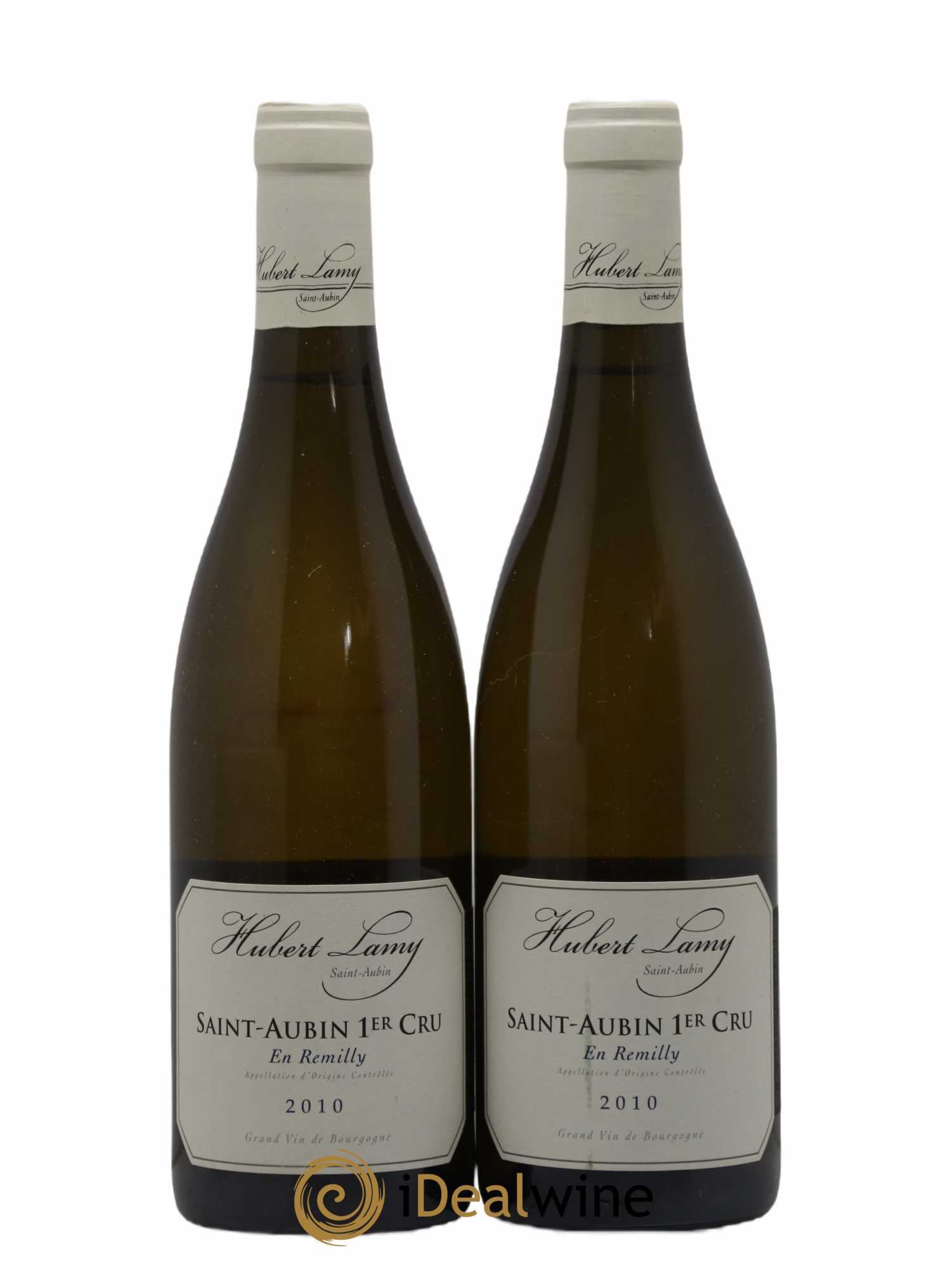 Saint-Aubin 1er Cru En Rémilly Hubert Lamy 2010 - Lot de 2 bouteilles - 0