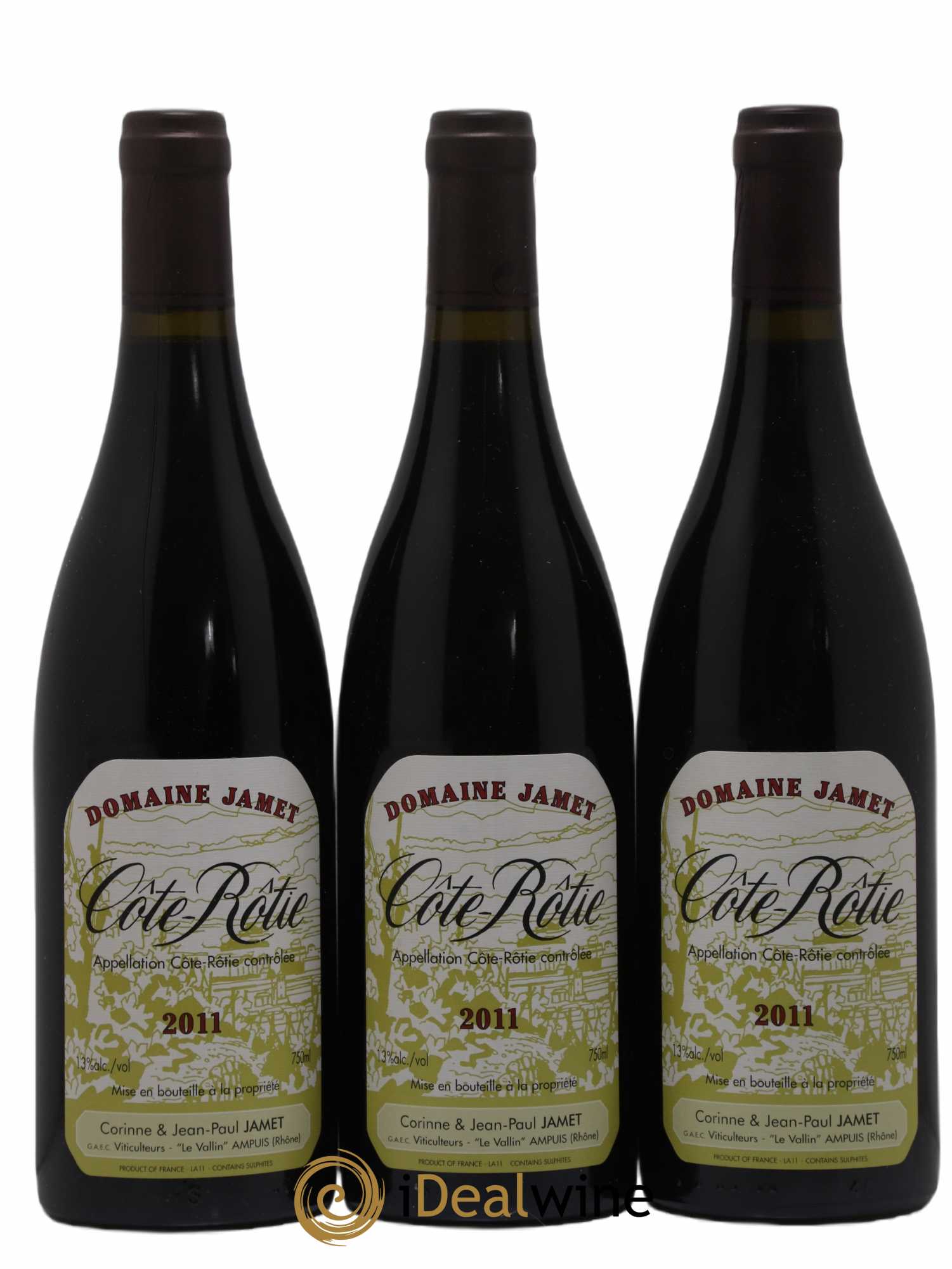 Côte-Rôtie Jamet (Domaine) 2011 - Lot de 3 bouteilles - 0
