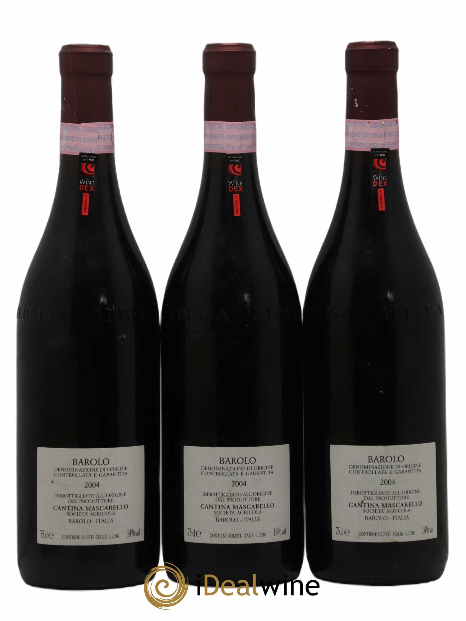Barolo DOCG Bartolo Mascarello 2004 - Lot de 3 bouteilles - 1