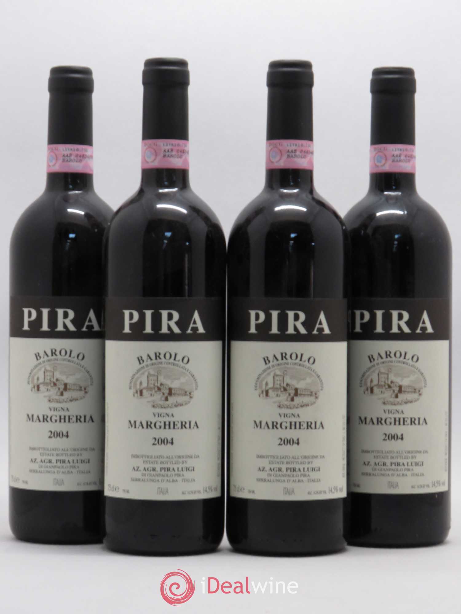 Barolo Vigna Margheria Luigi Pira 2004 - Posten von 4 Flaschen - 0
