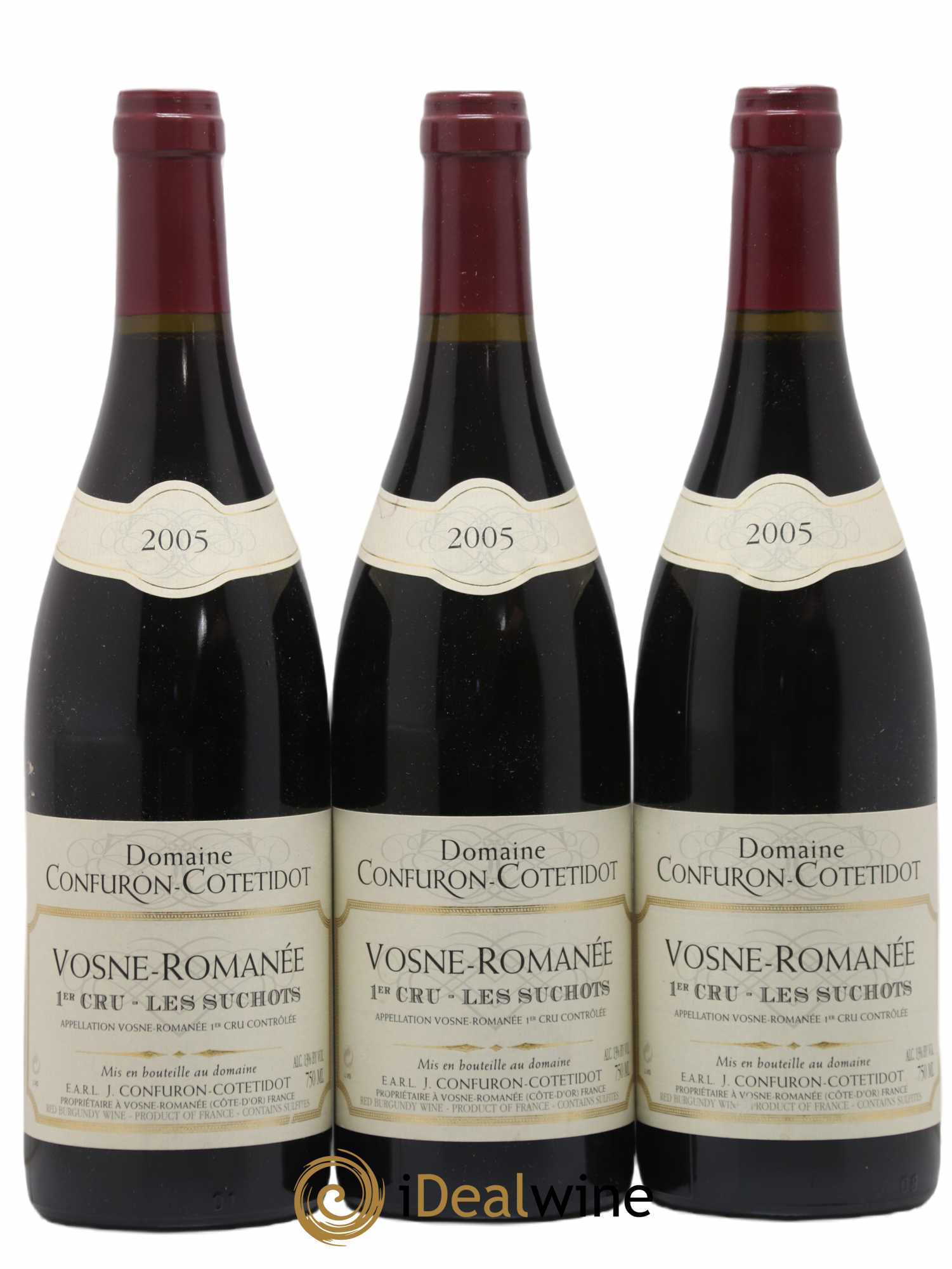 Vosne-Romanée 1er Cru Les Suchots Confuron-Cotetidot 2005 - Lot de 3 bouteilles - 0