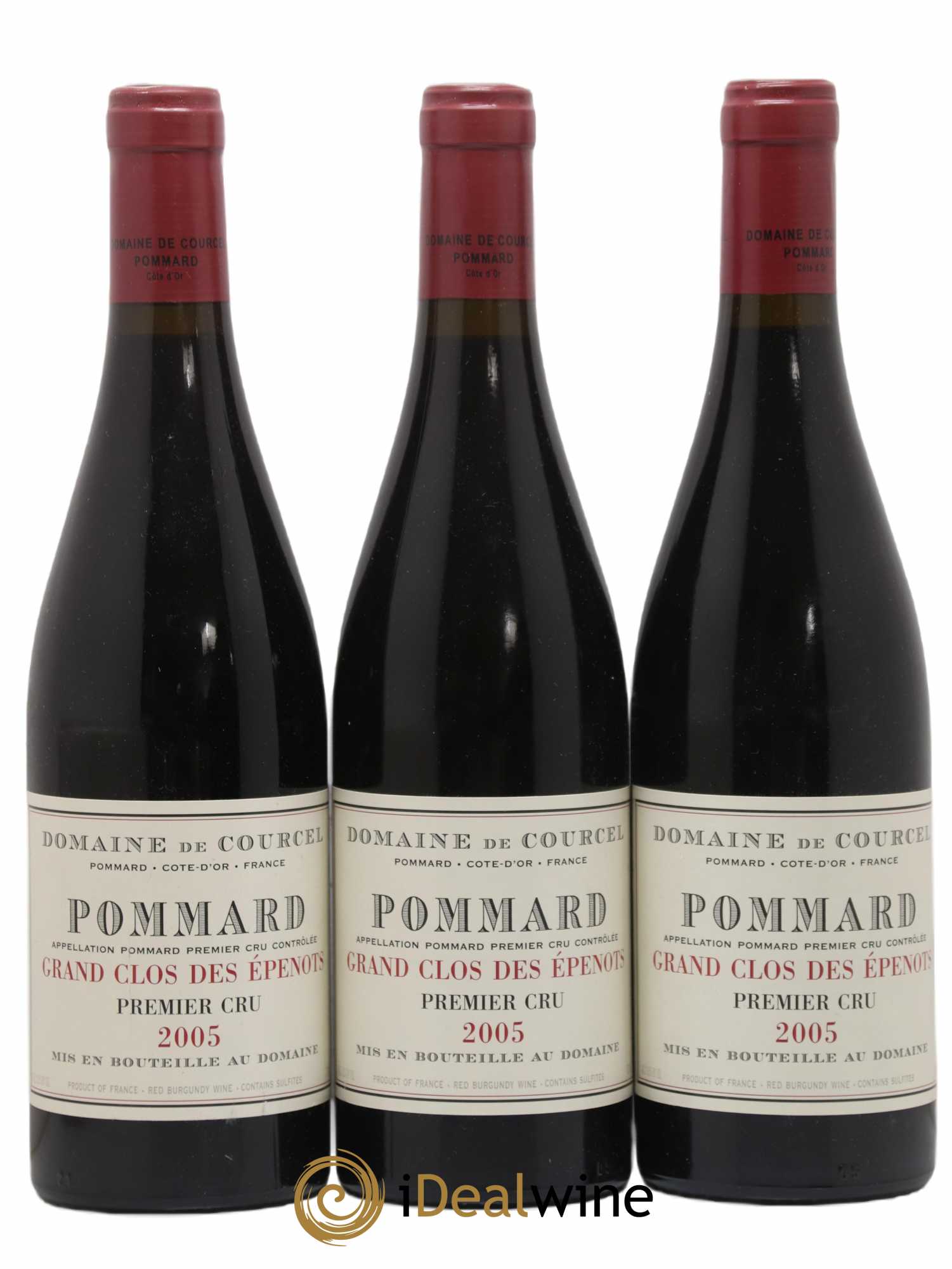 Pommard 1er Cru Grand Clos des Epenots de Courcel (Domaine) 2005 - Lot de 3 bouteilles - 0