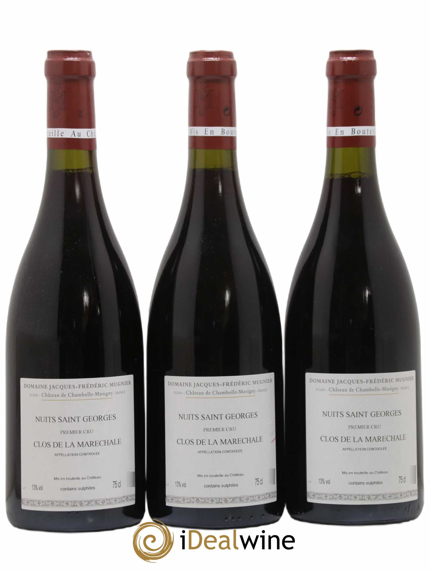 Nuits-Saint-Georges 1er Cru Clos de La Maréchale Jacques-Frédéric Mugnier 2010 - Lot de 3 bouteilles - 1