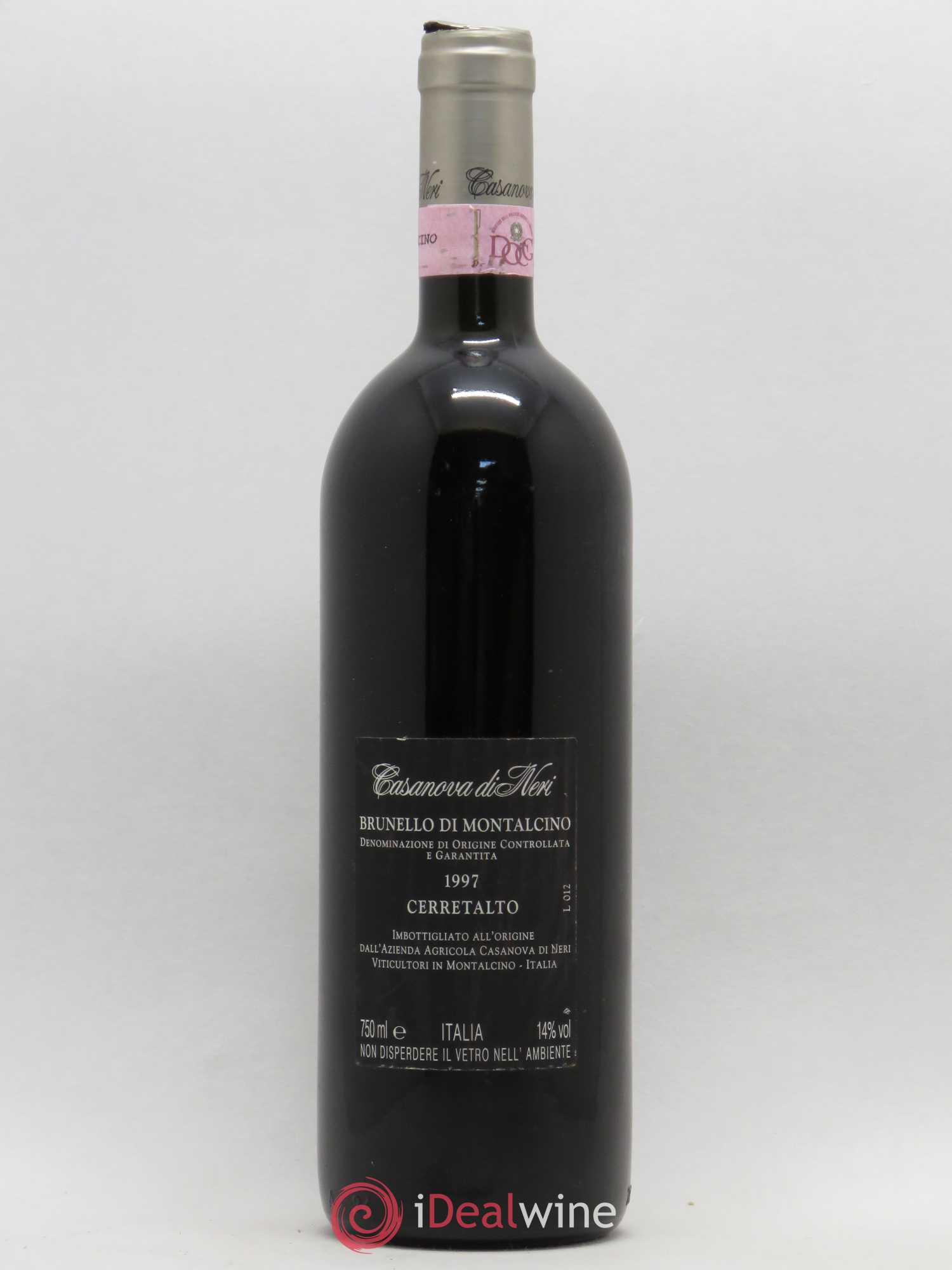 Brunello di Montalcino Cerretalto Casanova di Neri 1997 - Lot de 1 bouteille - 1