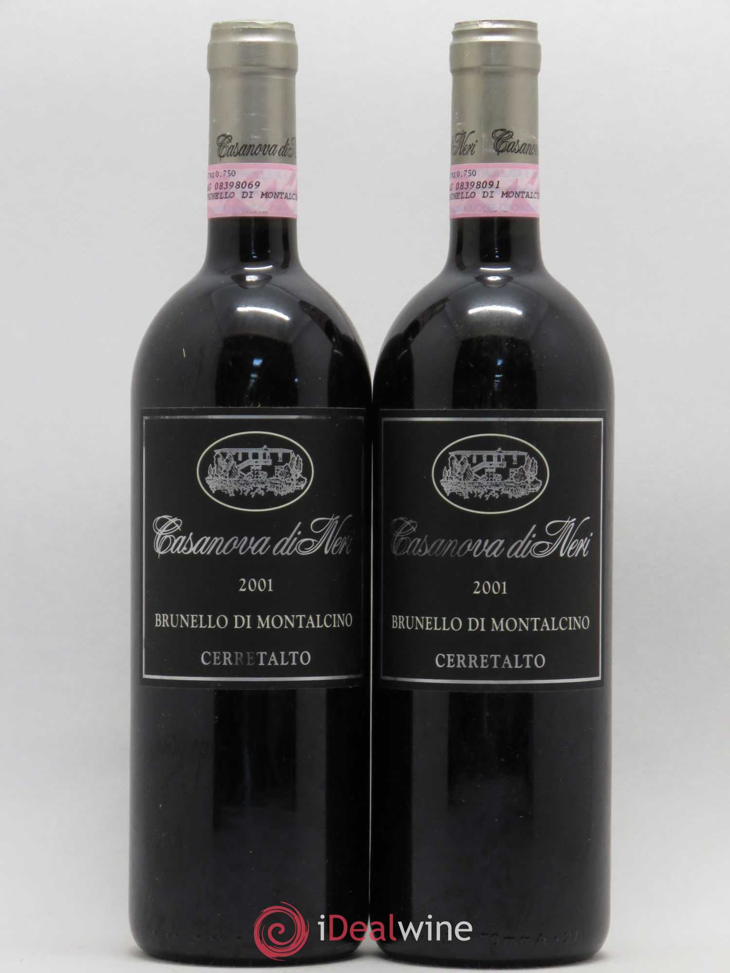Brunello di Montalcino Cerretalto Casanova di Neri 2001 - Lot de 2 bouteilles - 0