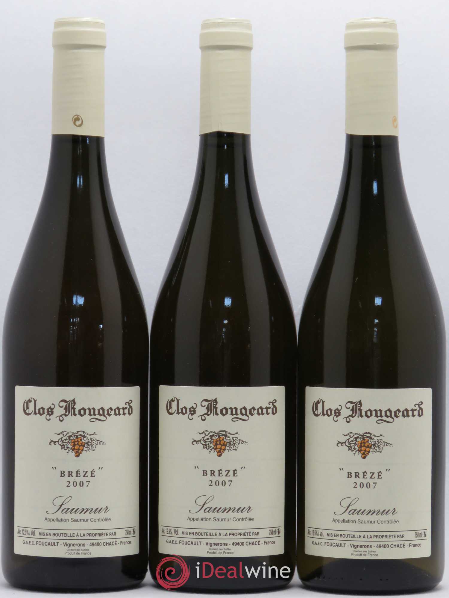 Saumur Brézé Clos Rougeard 2007 - Posten von 3 Flaschen - 0