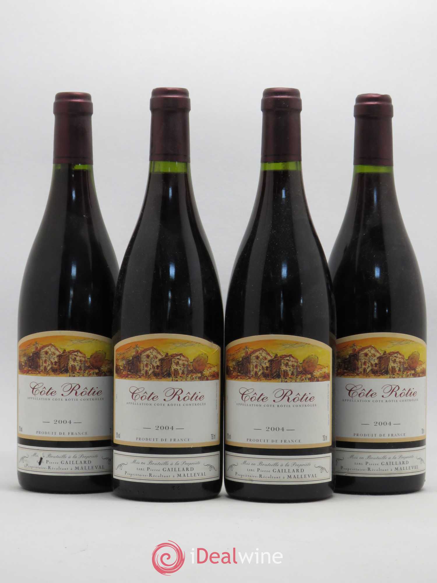 Côte-Rôtie Pierre Gaillard 2004 - Lot de 4 bouteilles - 0