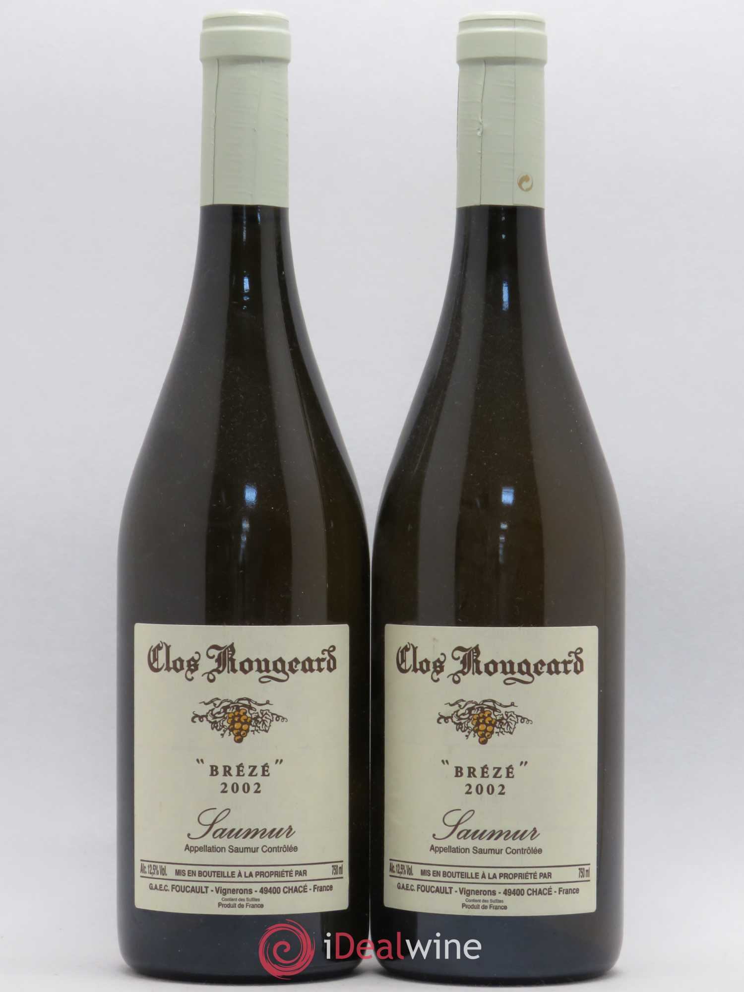 Saumur Brézé Clos Rougeard 2002 - Lot de 2 bouteilles - 0