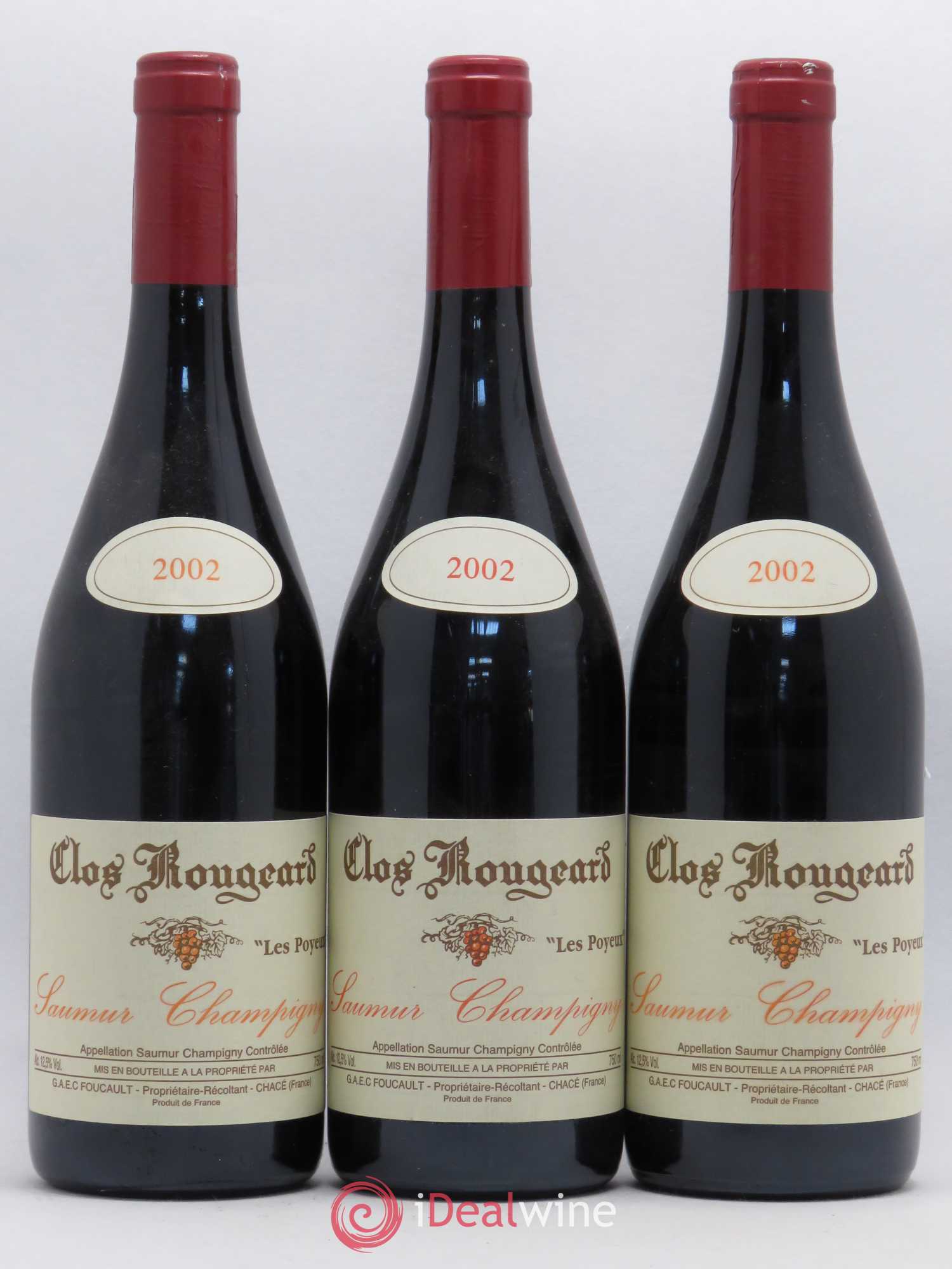 Saumur-Champigny Les Poyeux Clos Rougeard 2002 - Lot de 3 bouteilles - 0