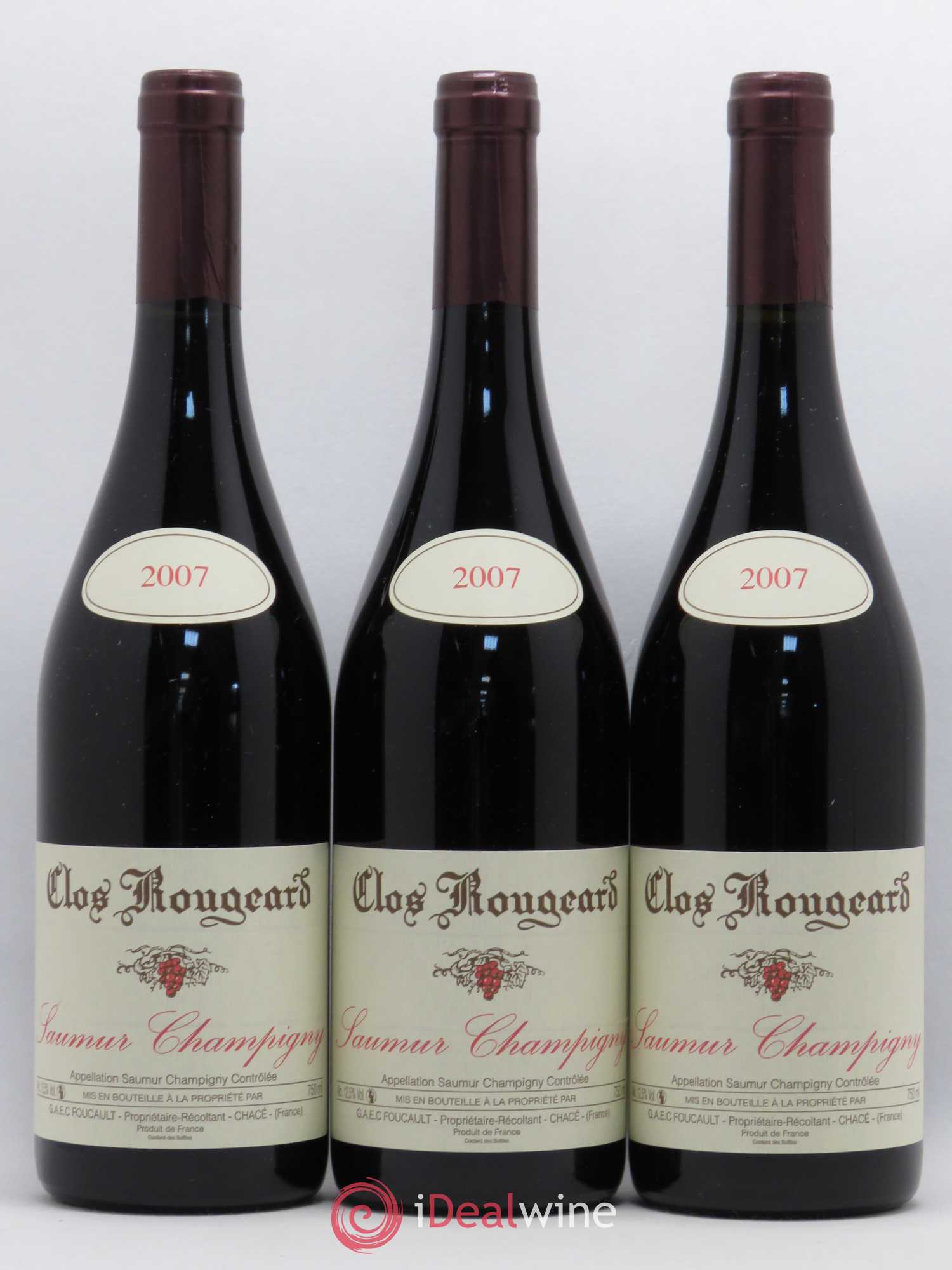 Saumur-Champigny Clos Rougeard 2007 - Lot de 3 bouteilles - 0