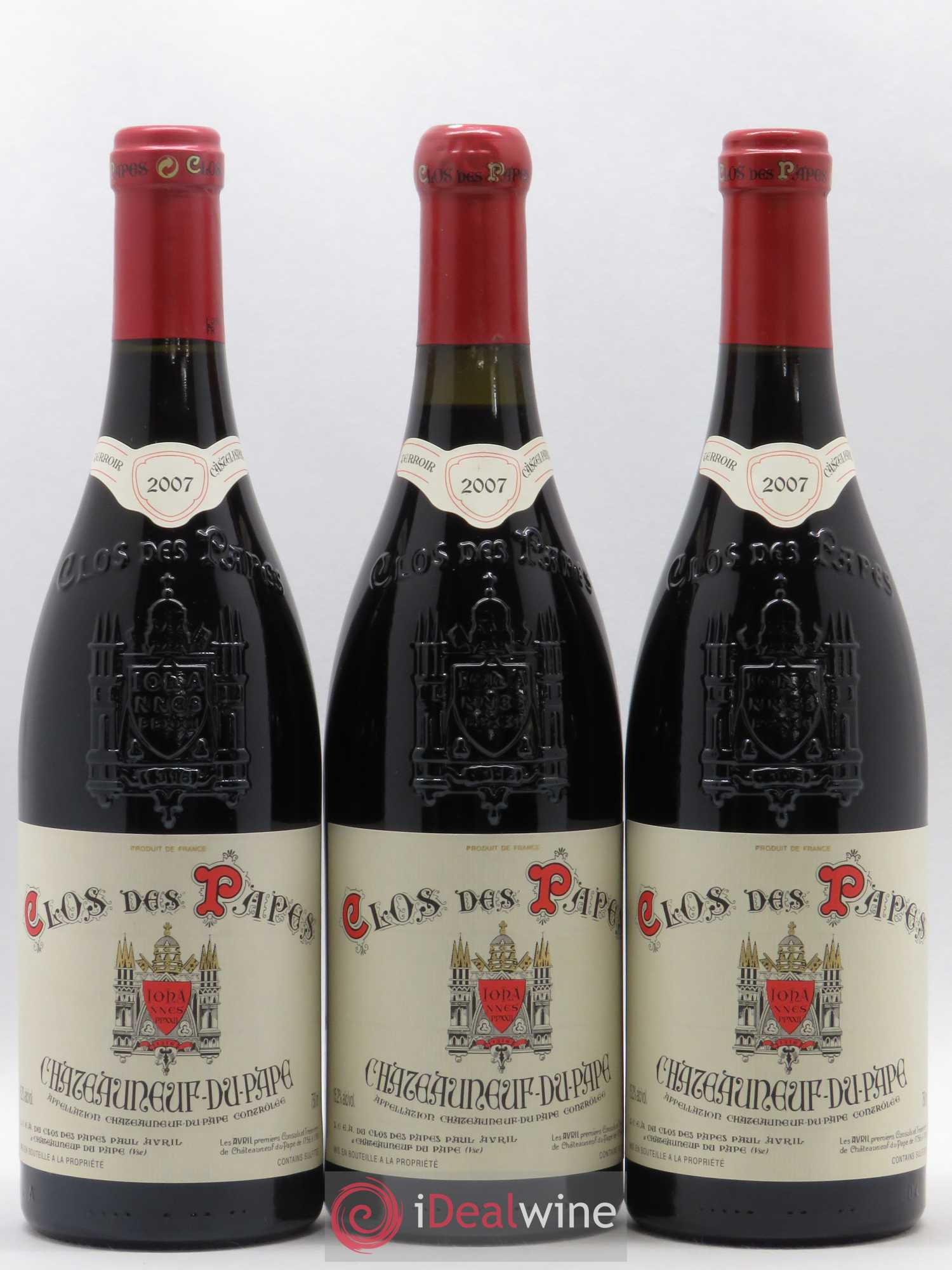 Châteauneuf-du-Pape Clos des Papes - Paul Avril 2007 - Lot de 12 bouteilles - 4