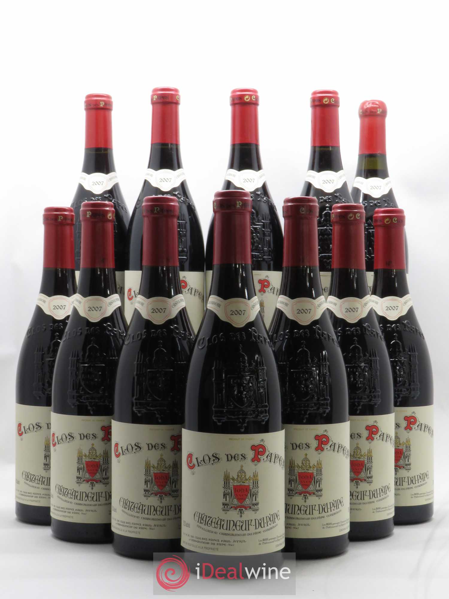 Châteauneuf-du-Pape Clos des Papes - Paul Avril 2007 - Lot de 12 bouteilles - 0