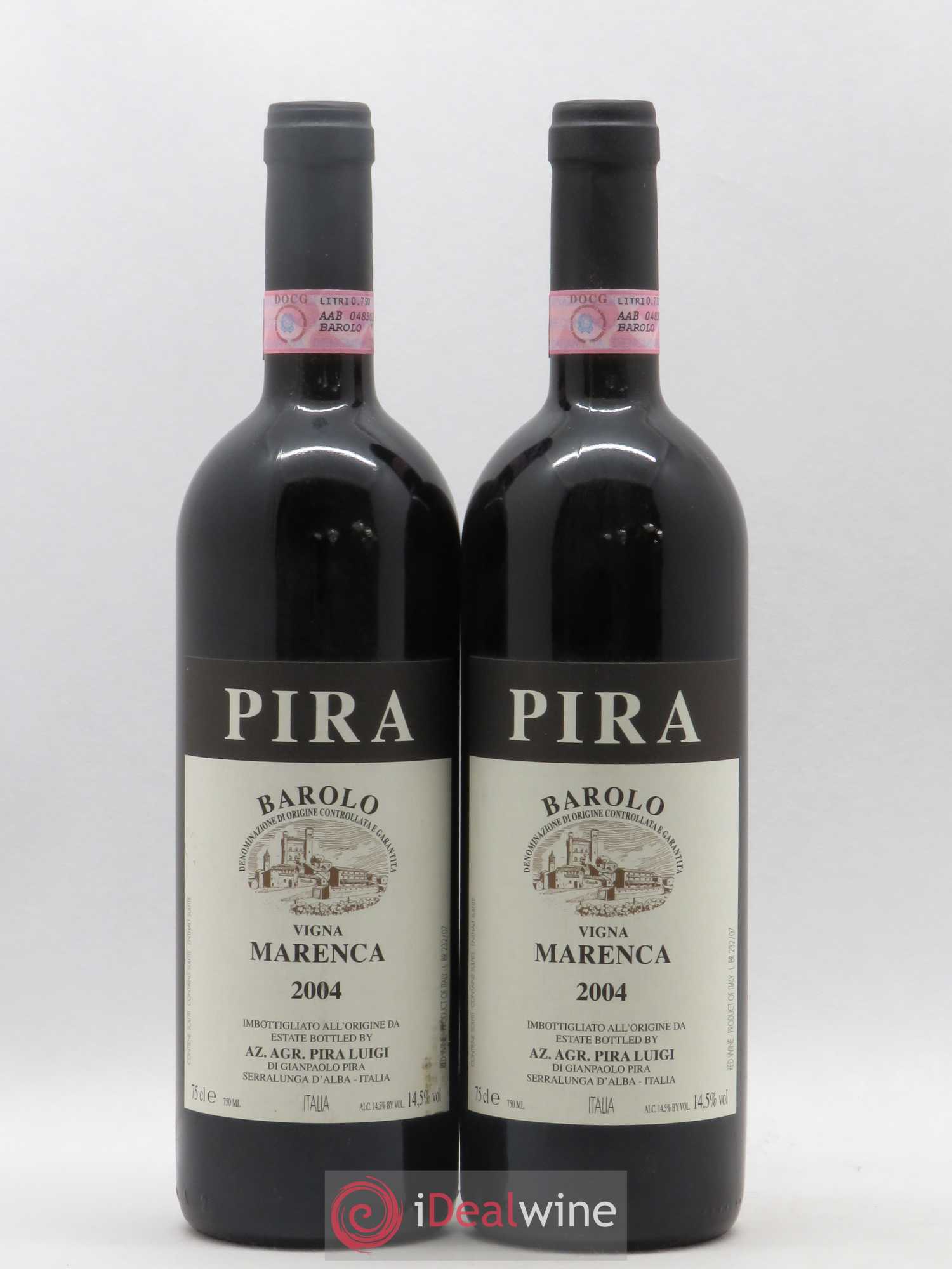 Barolo DOCG Luigi Pira Marenca 2004 - Lot de 2 bouteilles - 0