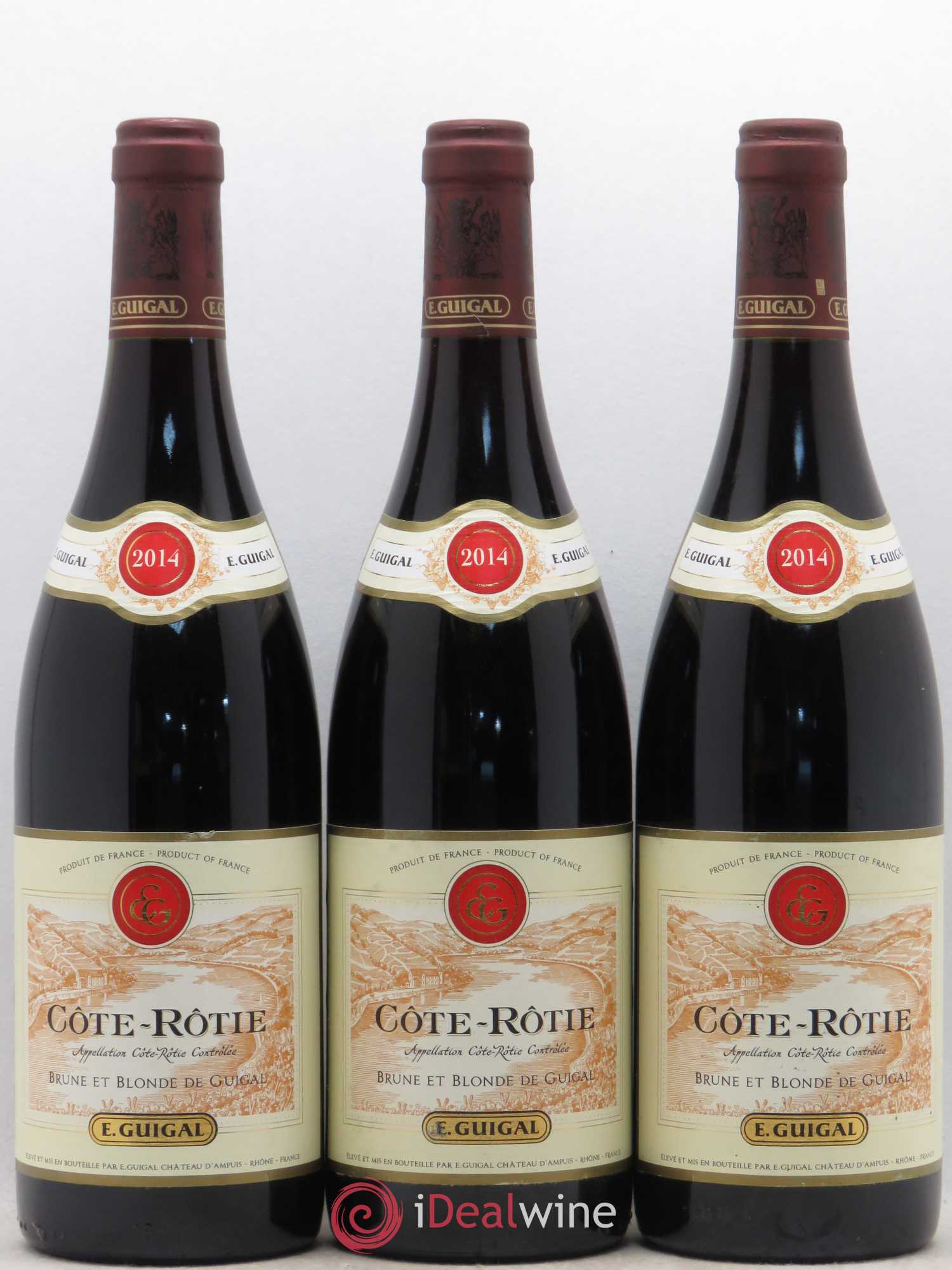 Côte-Rôtie Côtes Brune et Blonde Guigal 2014 - Lot de 3 bouteilles - 0