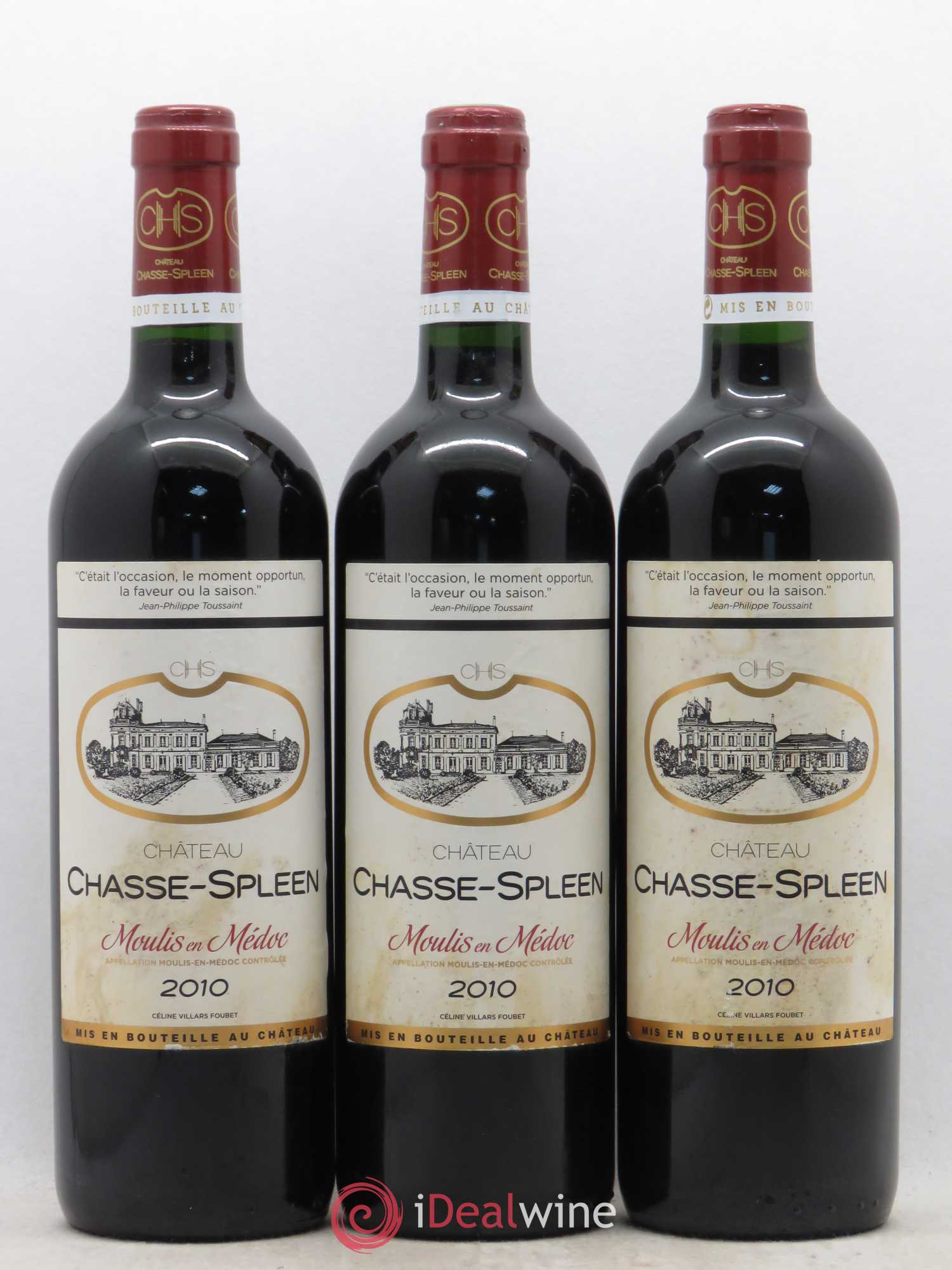 Château Chasse Spleen 2010 - Lot de 6 bouteilles - 1