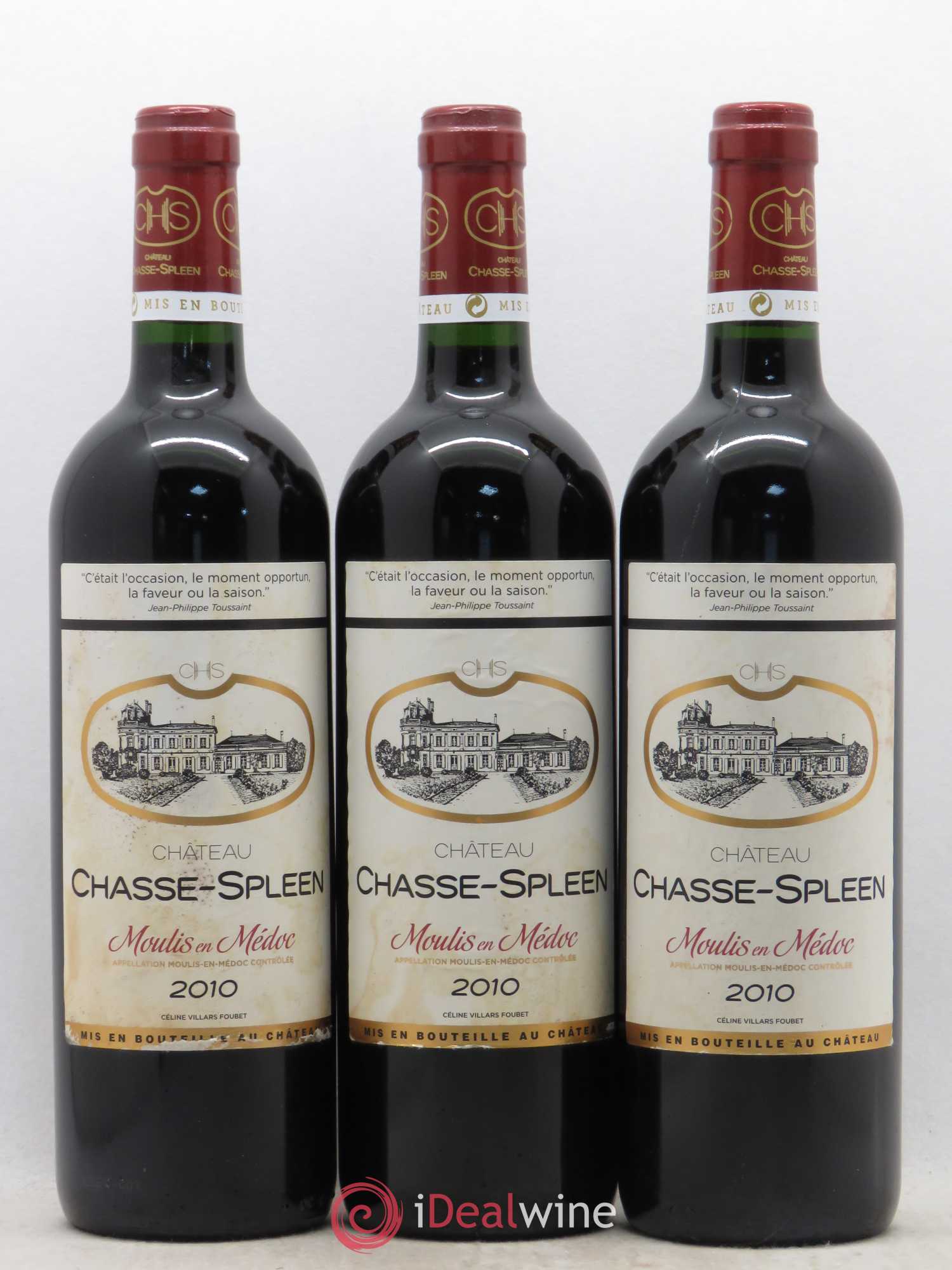 Château Chasse Spleen 2010 - Lot de 6 bouteilles - 2